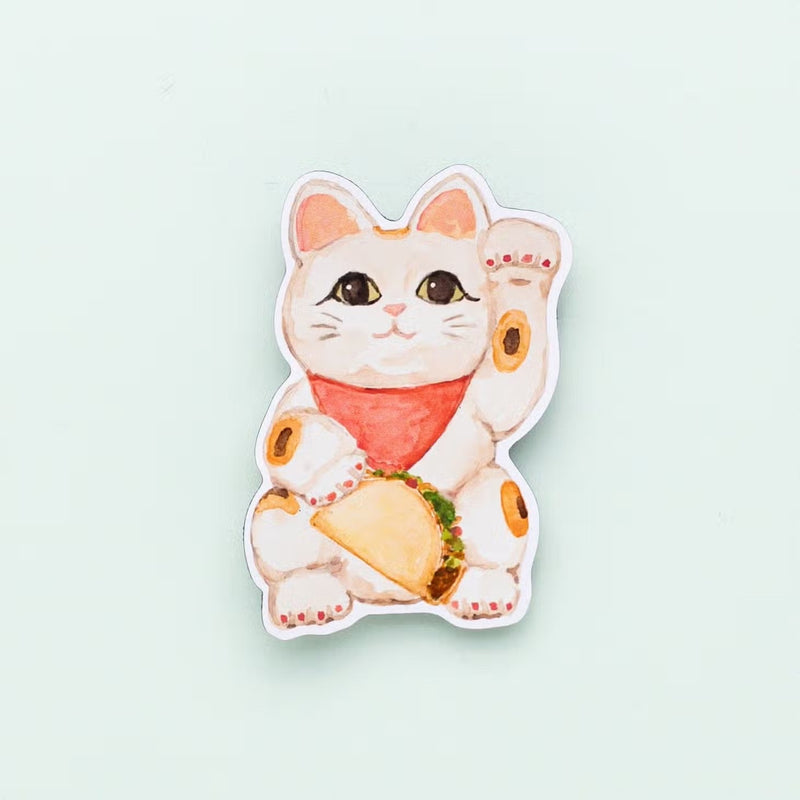Texas Lucky Cat Magnet by Kathy Phan
Magnet size: 3" x 1.75"