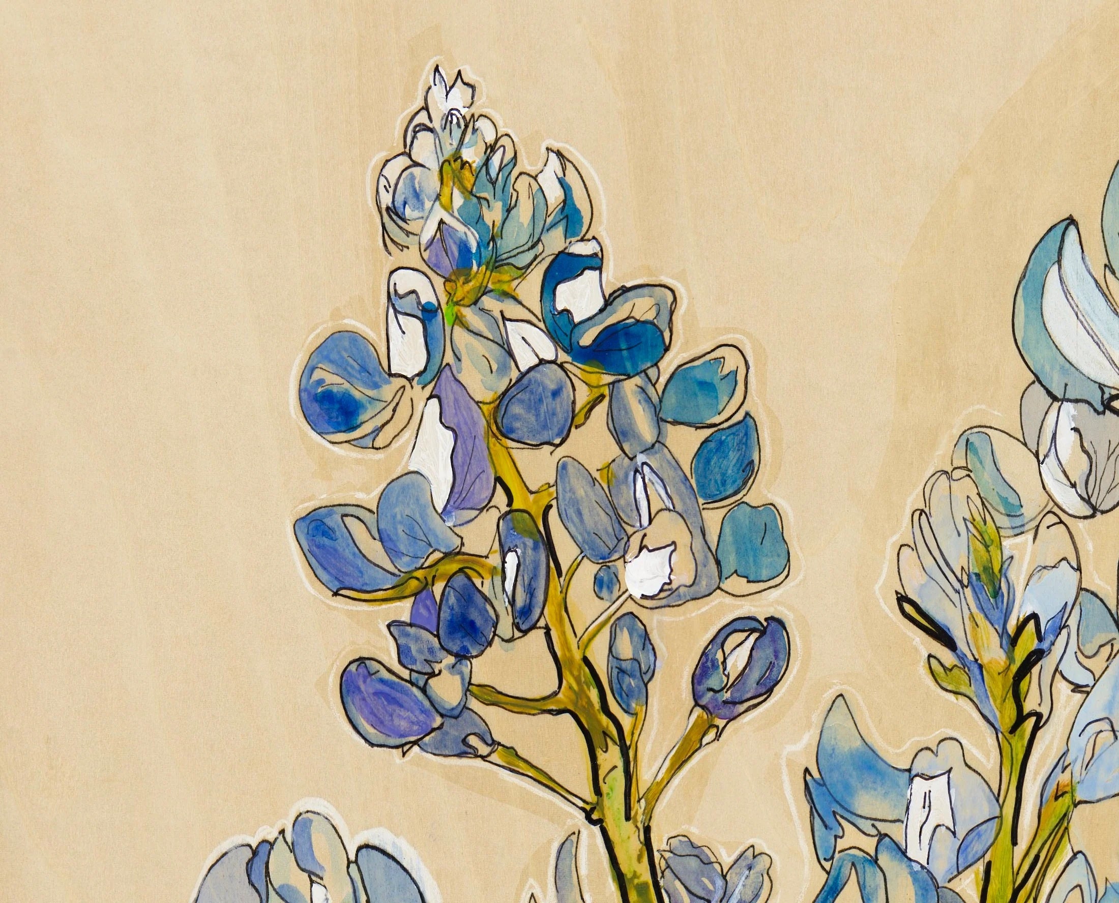 Bluebonnets 4 Print by Katie Chance