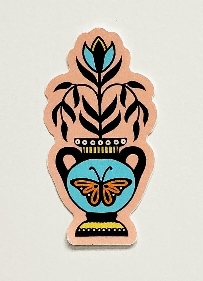 Butterfly Amphora Stickers by Katie Cowden