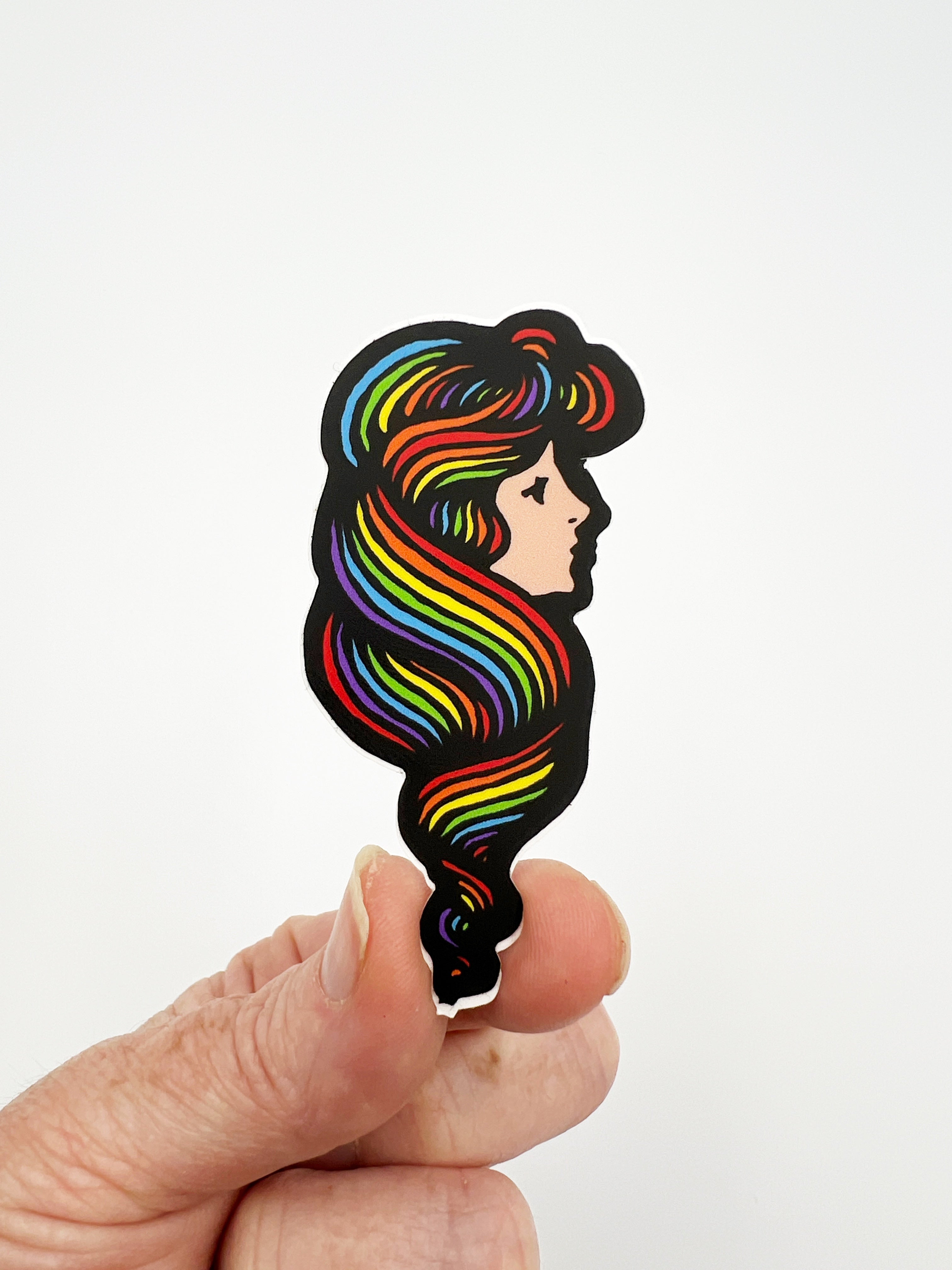 Rainbow Tierney Stickers by Katie Cowden