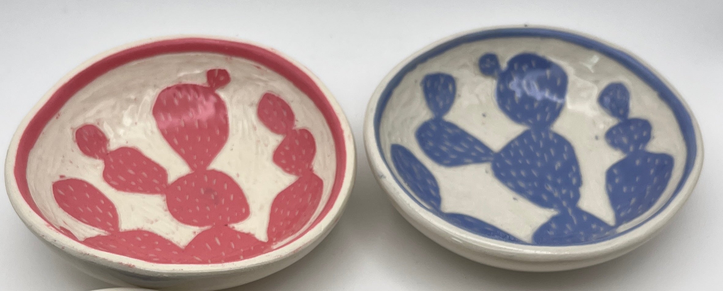 Blue Prickly Pear Dish by Katy Bradshaw David