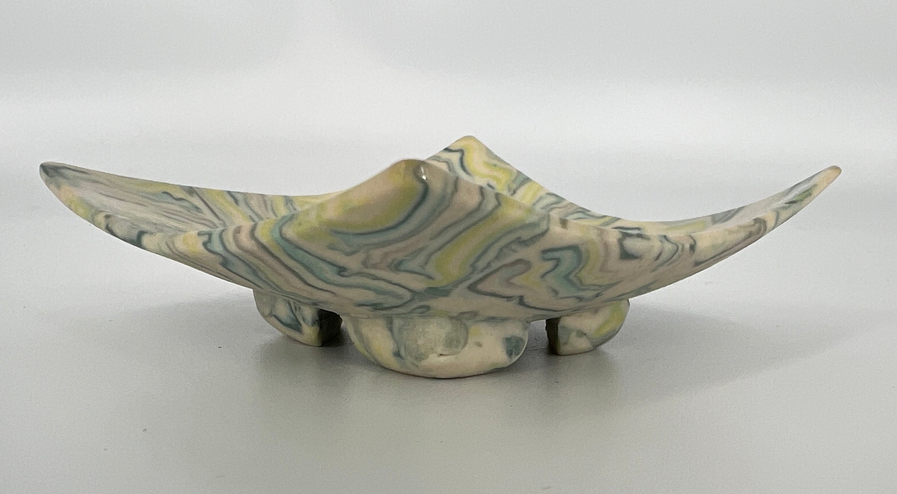 Square Nerikomi Dish by Katy Bradshaw David