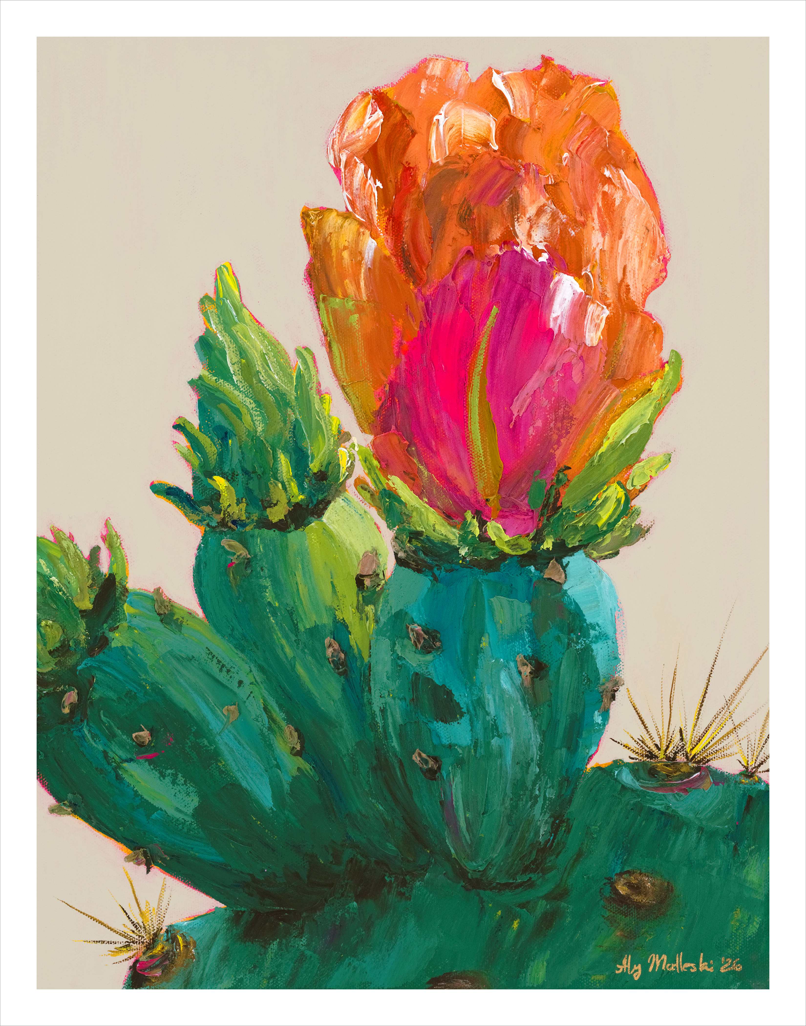 Lady Bird Pink Print by Aly Modleski