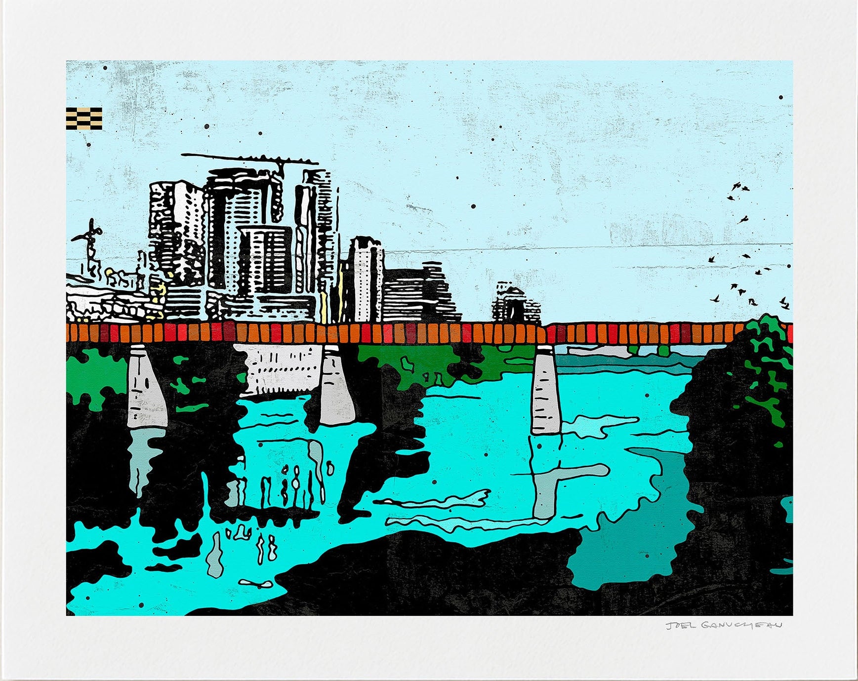 Lady Bird Lake Print by Joel Ganucheau + Paper
