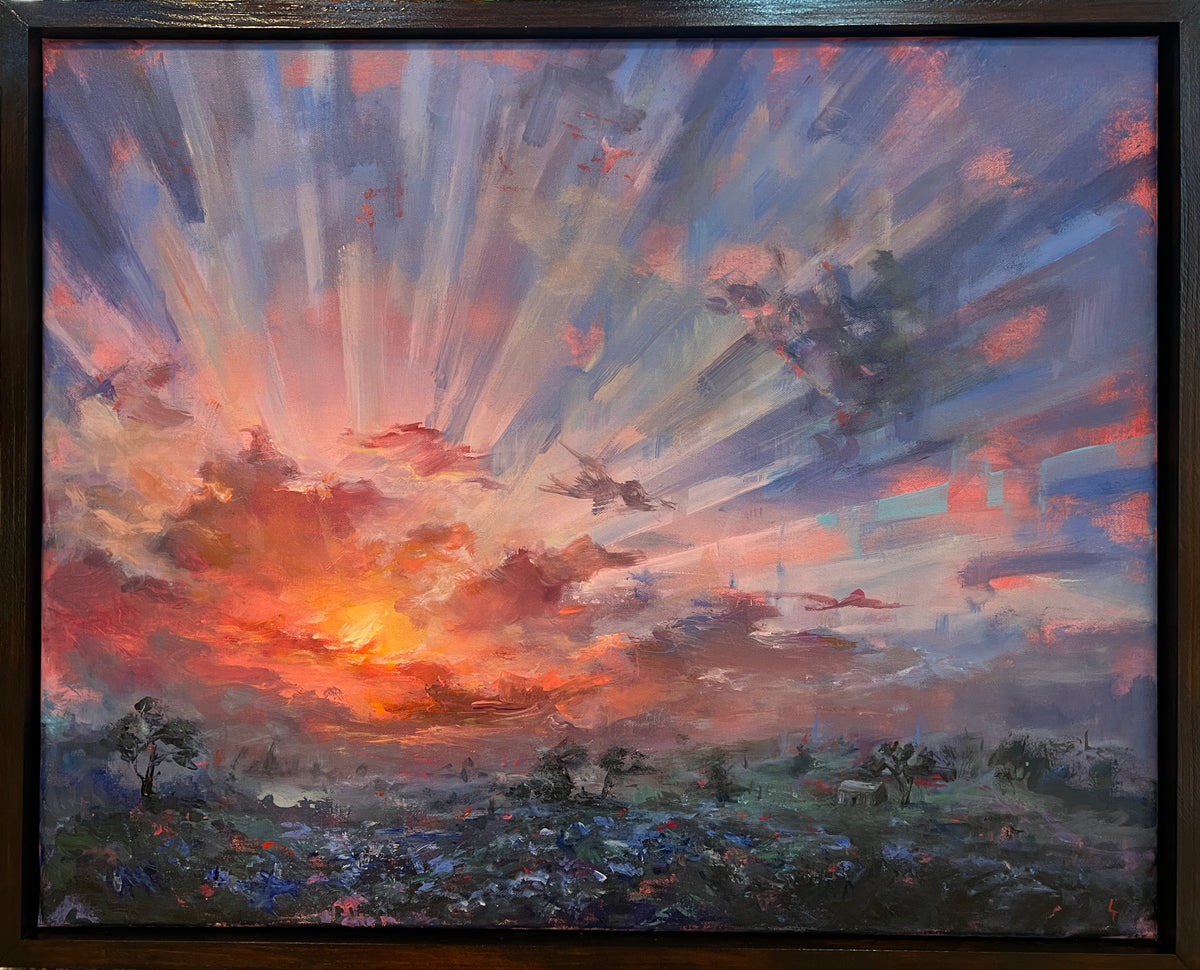 Dawn Over the Farm by Laura Thomas