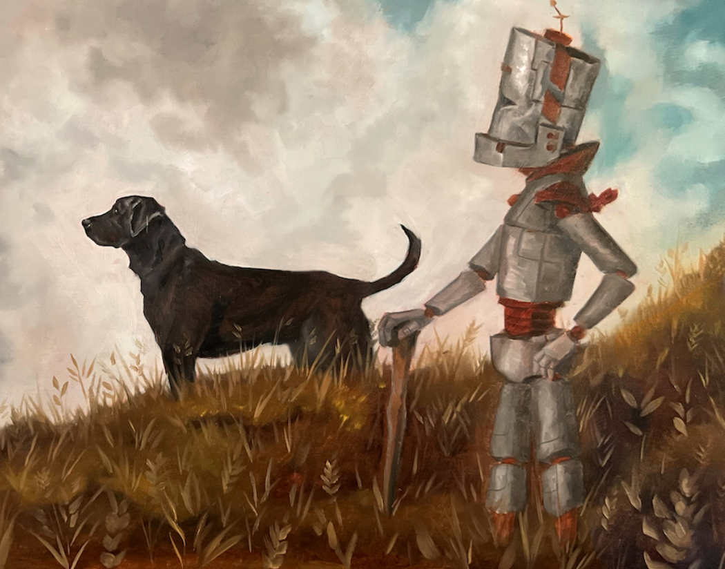 Labrador Bot - Robots in Rowboats by Lauren Briere + Paper Print