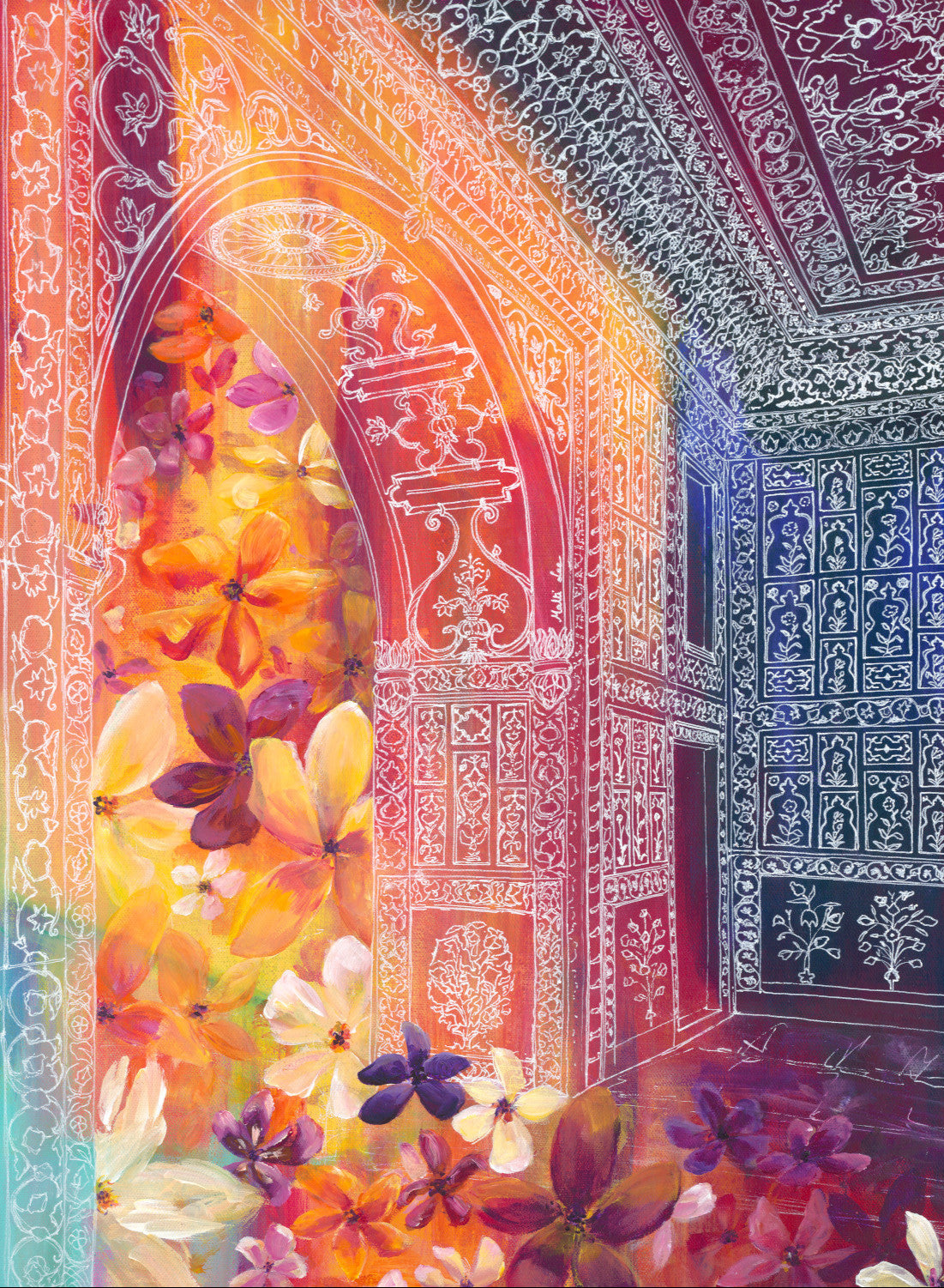 Beyond the Archway Print by Malti B Lee + 11"x14"