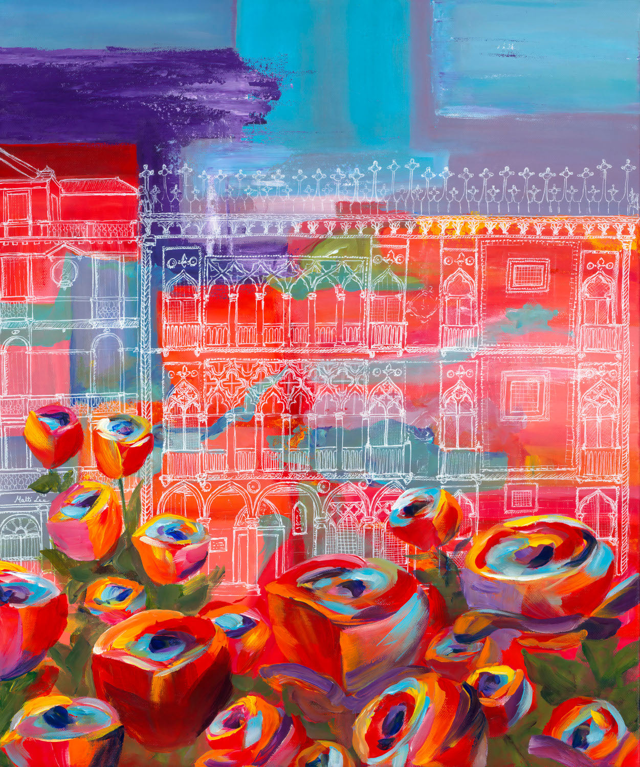 Memories from the Canal Print by Malti B Lee + 11"x14"
