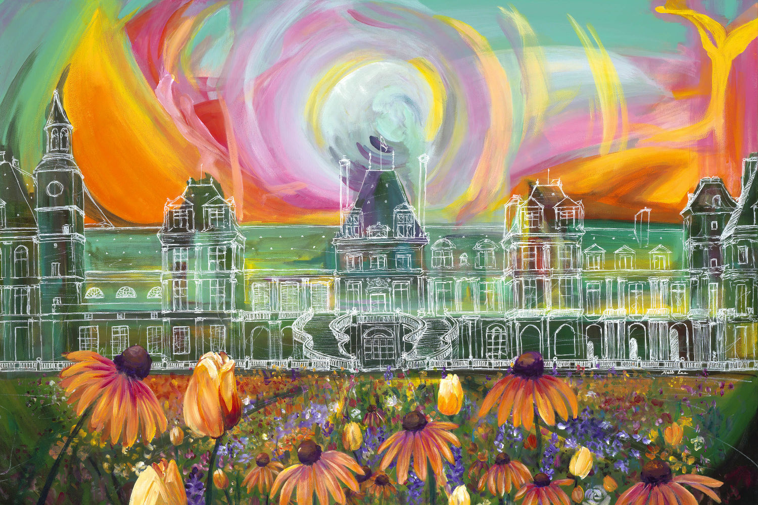 Napoleon's Garden Print by Malti B Lee + 11"x14"
