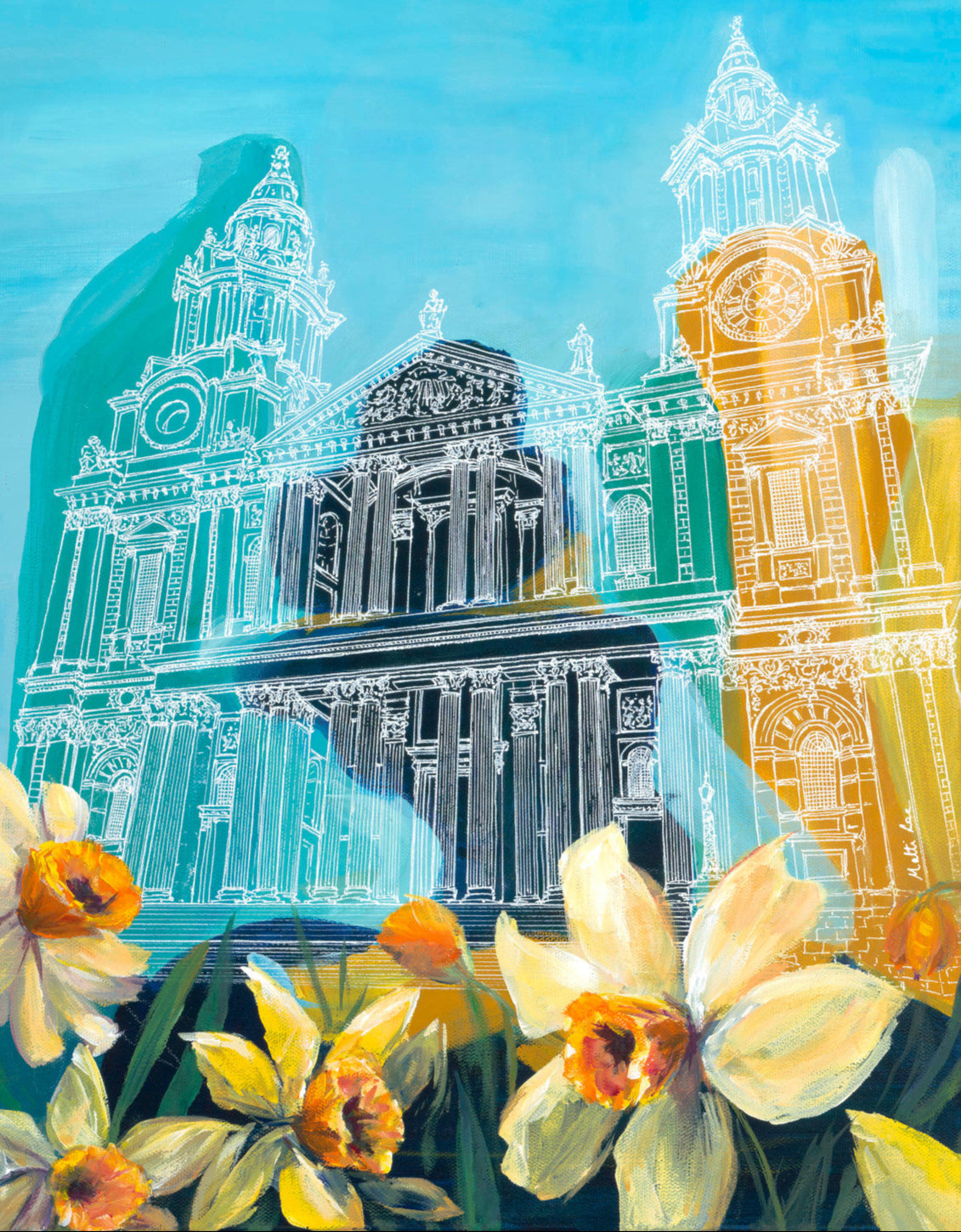 Re-Emerging in the City Print by Malti B Lee + 11"x14"