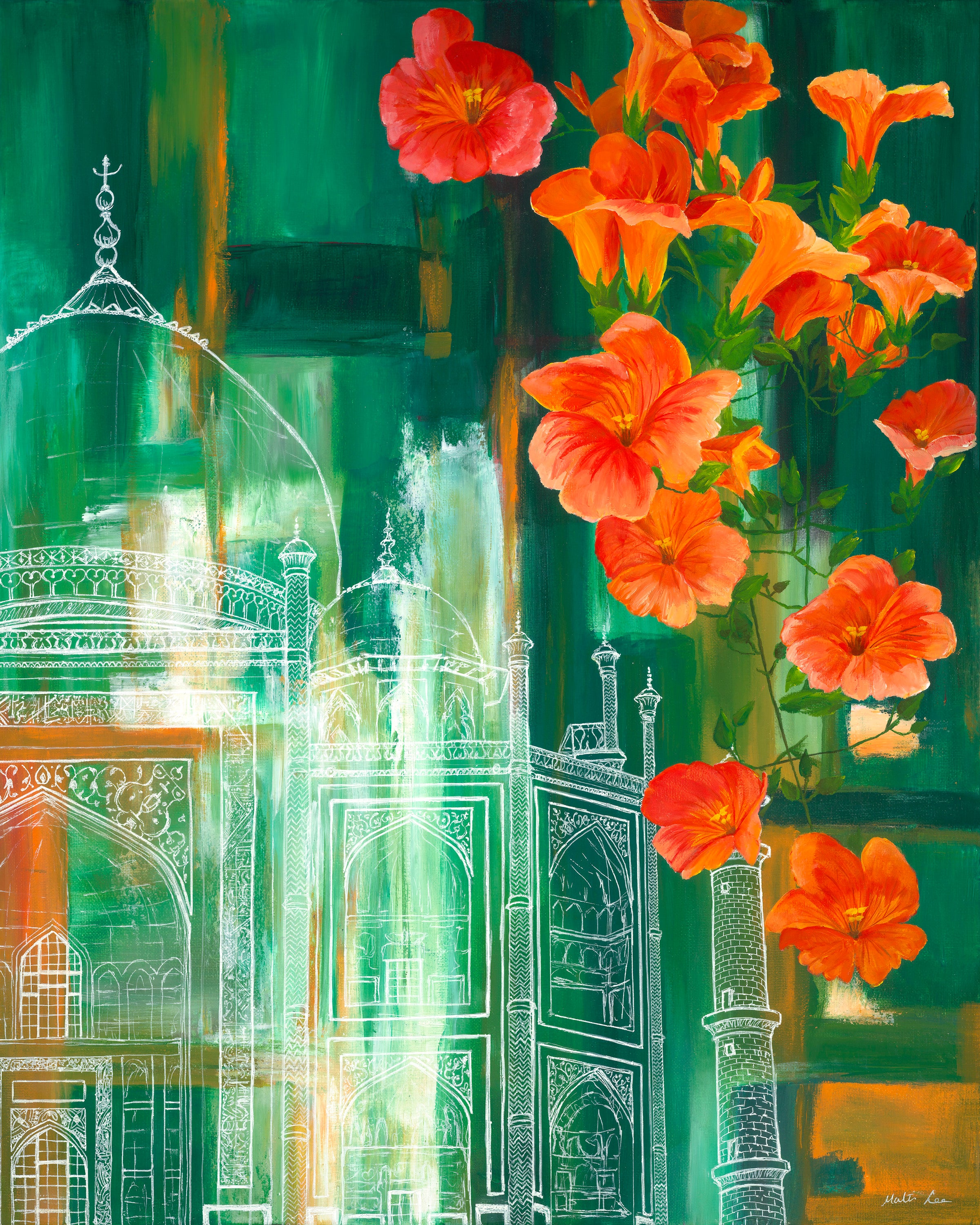 Summer in Agra Print by Malti B Lee + 11"x14"
