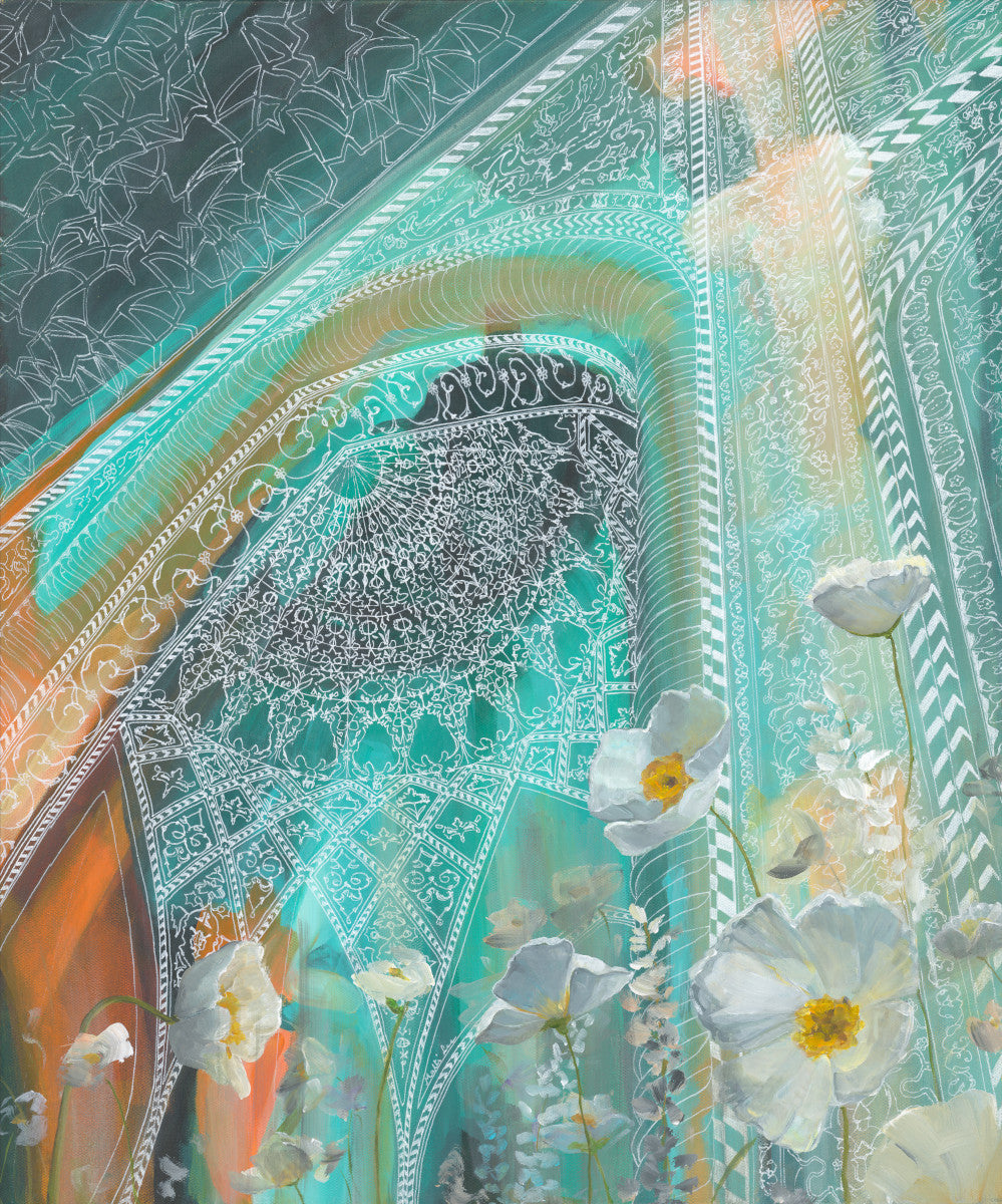 Whispers of a Perfumed Garden Print by Malti B Lee + 11"x14"