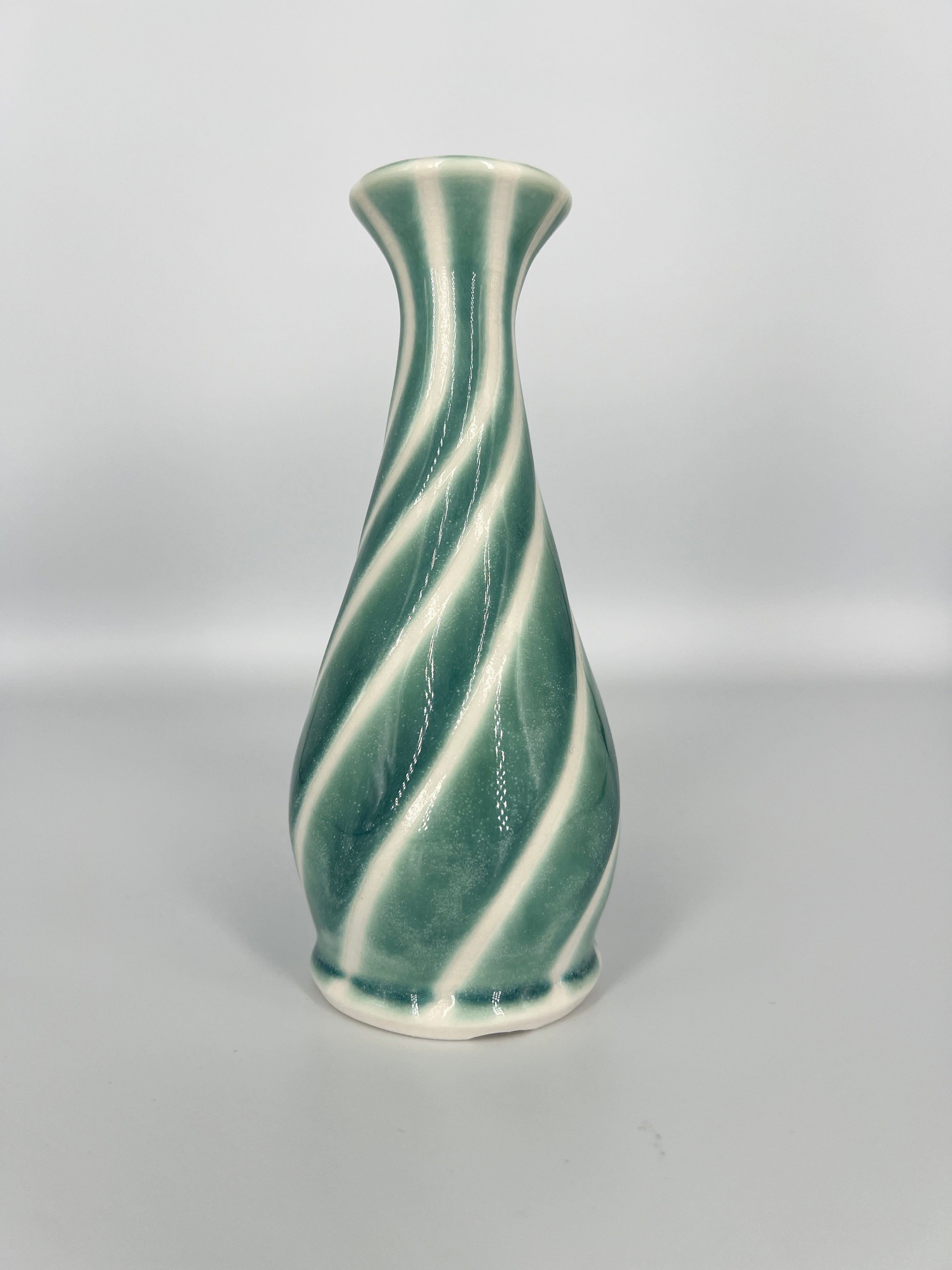 Sea Foam Spiral Vase #2 by Mark Kazanoff