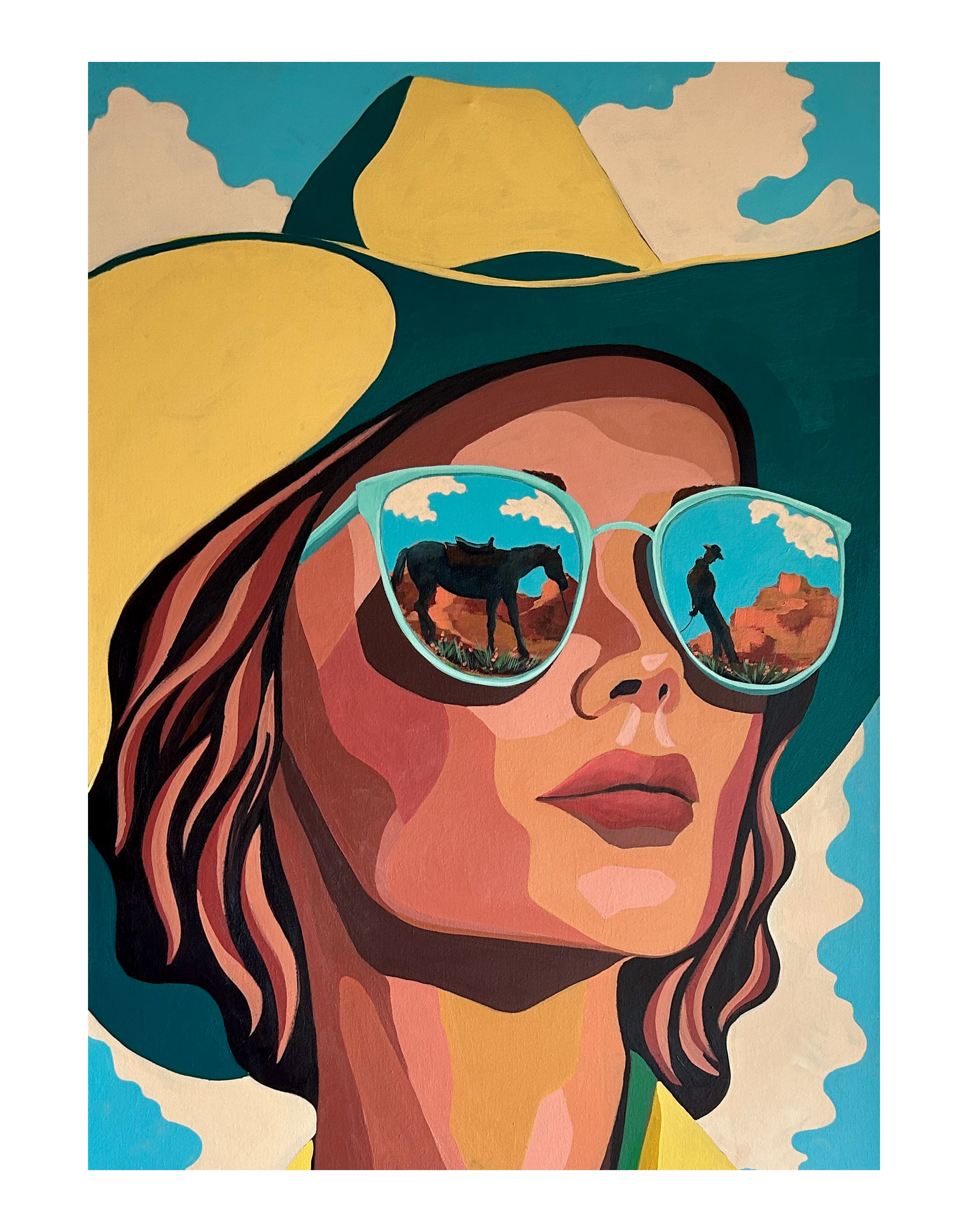 Near or Far Print by Anna Ganina