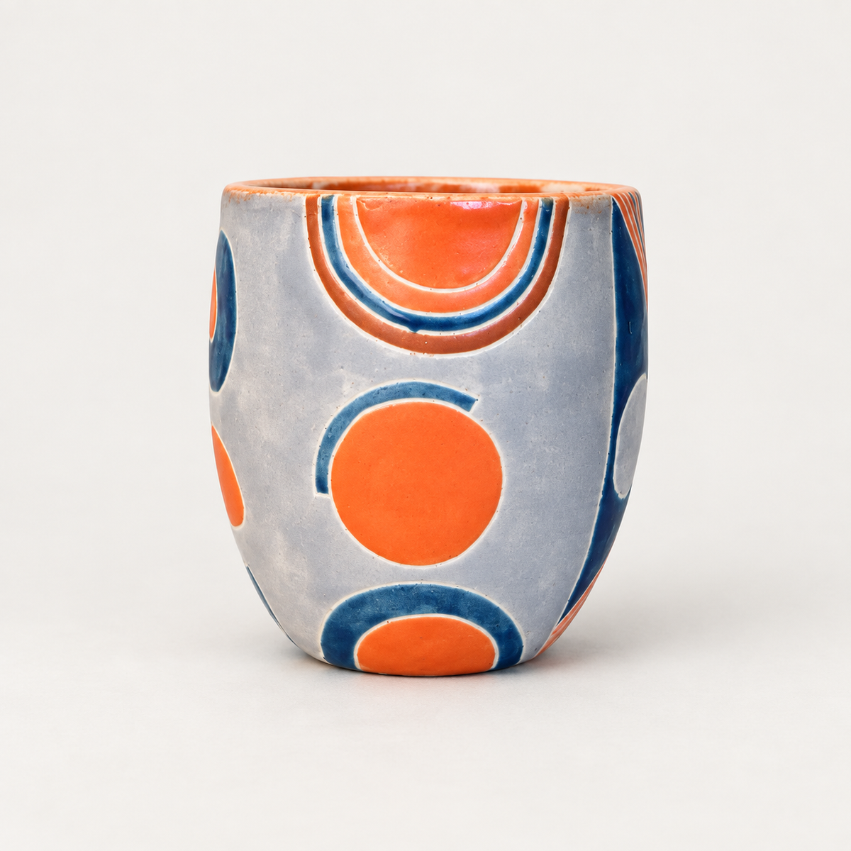 Orbit Orange Cup by Ephemeral Pottery