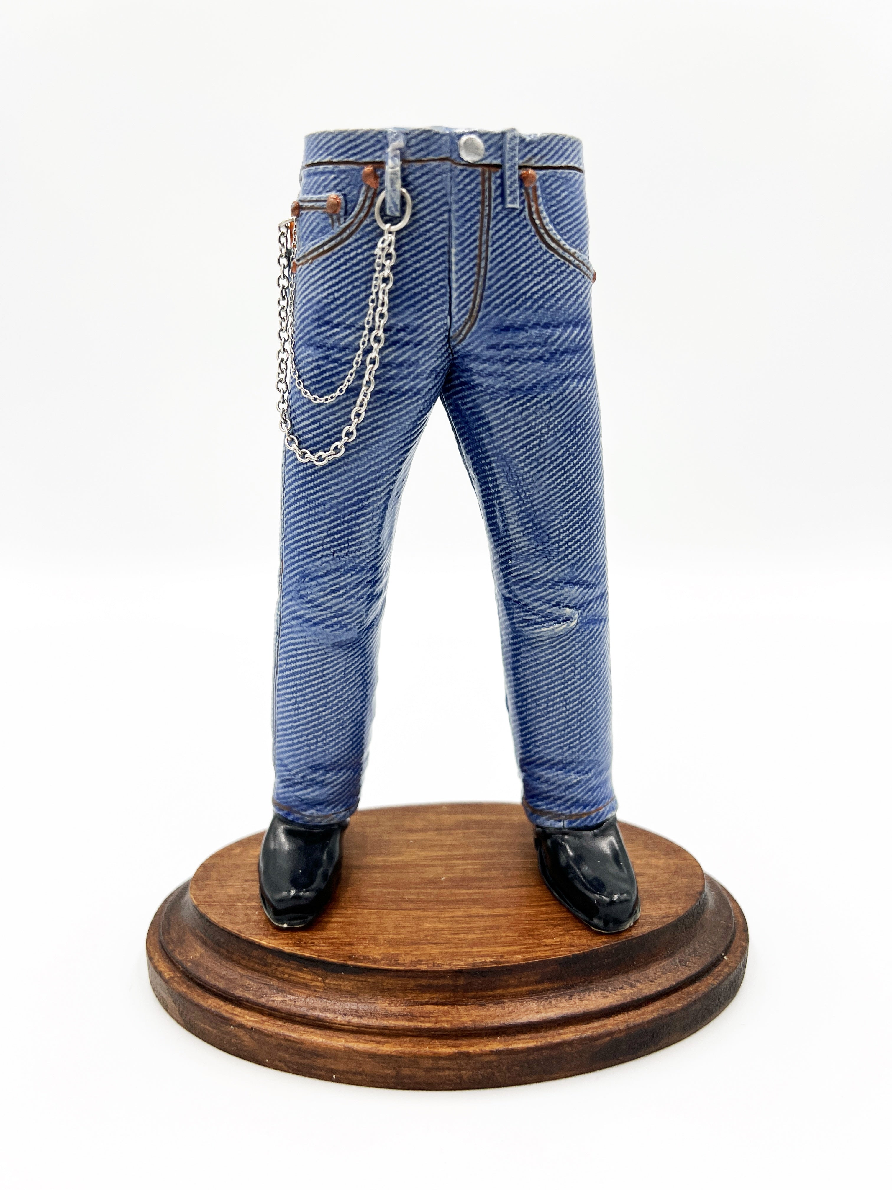 Walkabout Jeans with Motorcycle Boots and Wallet Chains by Pamela Gross