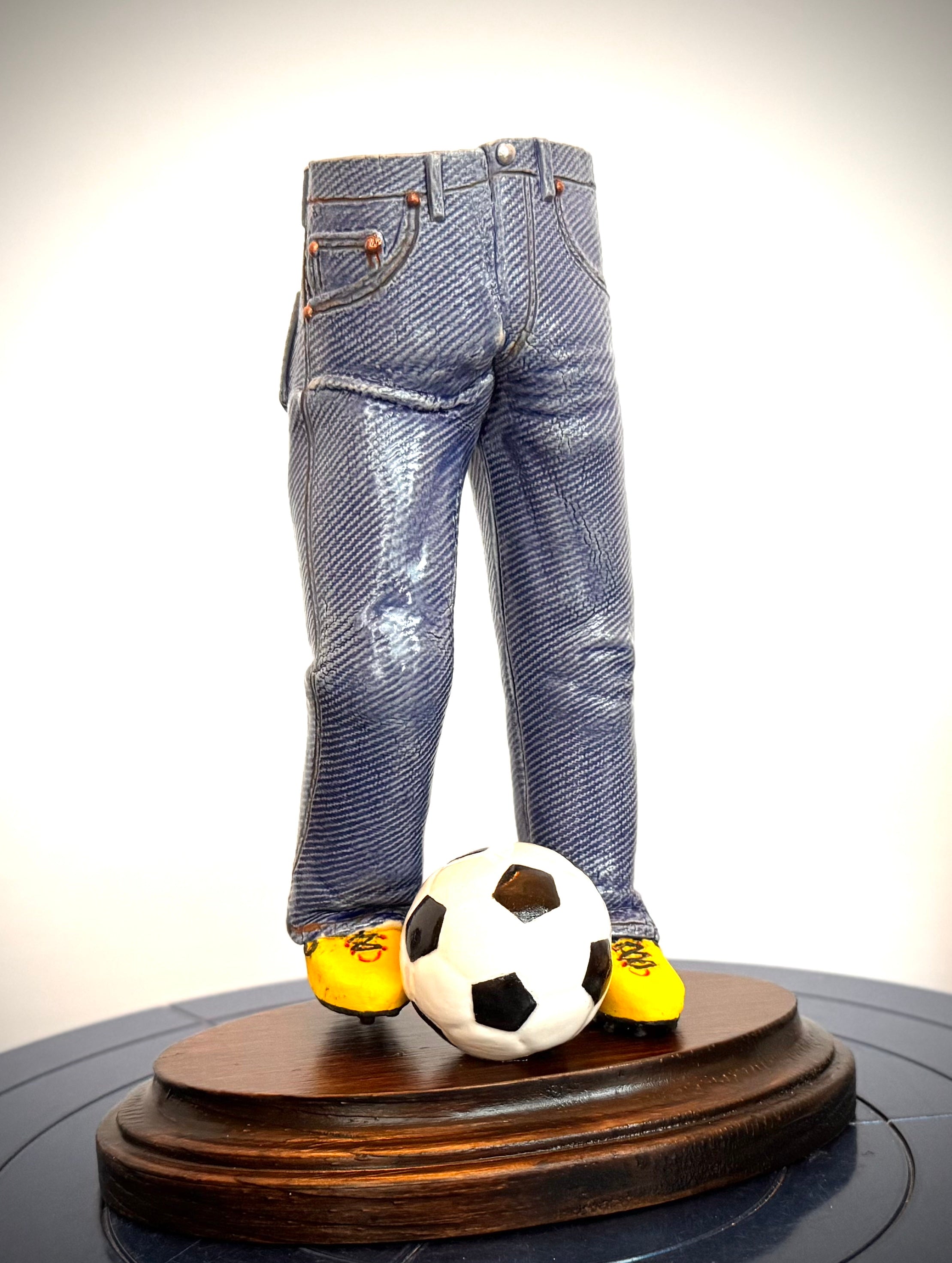 Walkabout Jeans Soccer Player by Pamela Gross