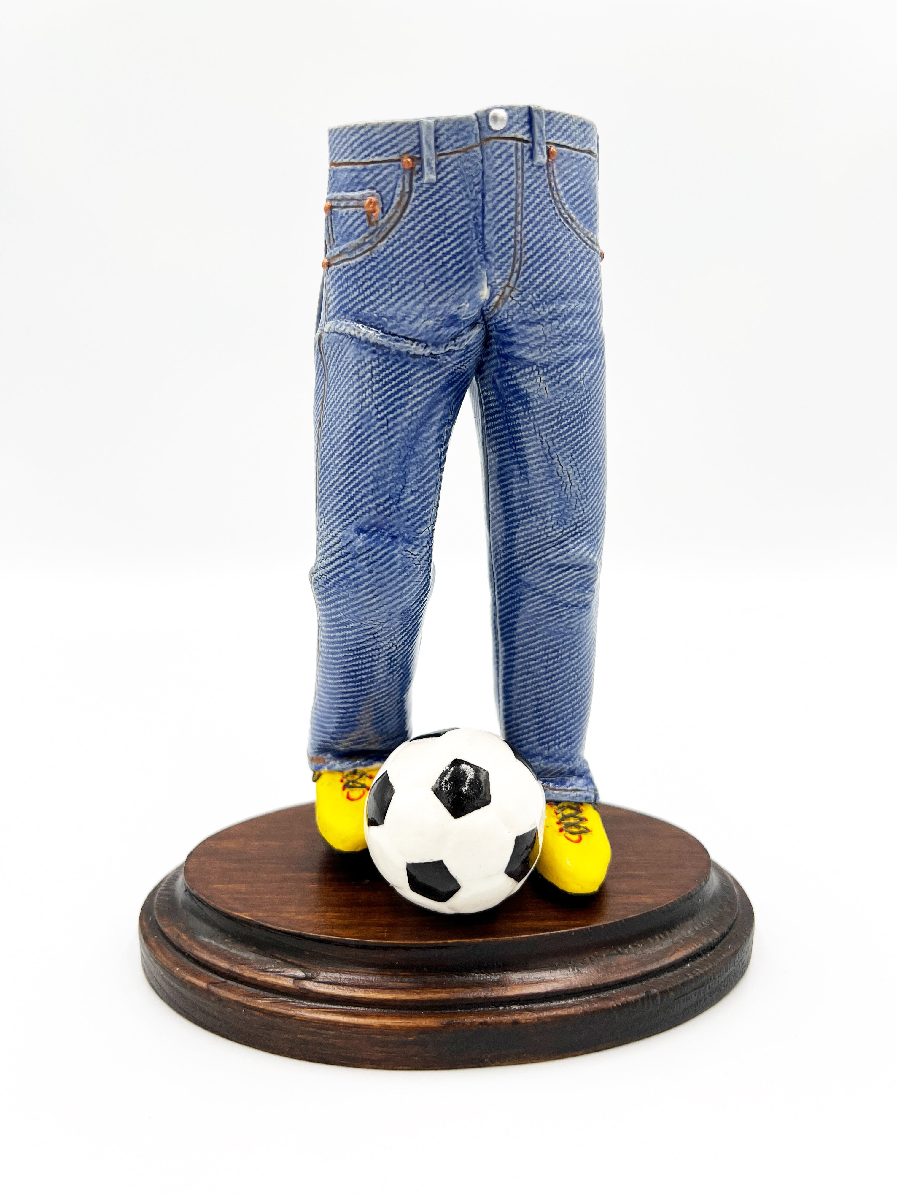 Walkabout Jeans Soccer Player by Pamela Gross