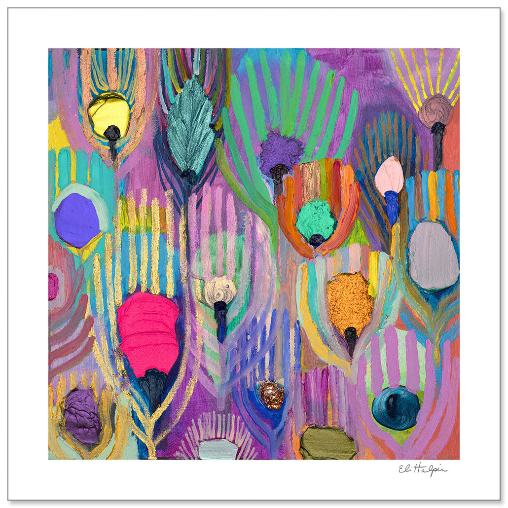 Peacock Wings #3 Print by Eli Halpin + Paper