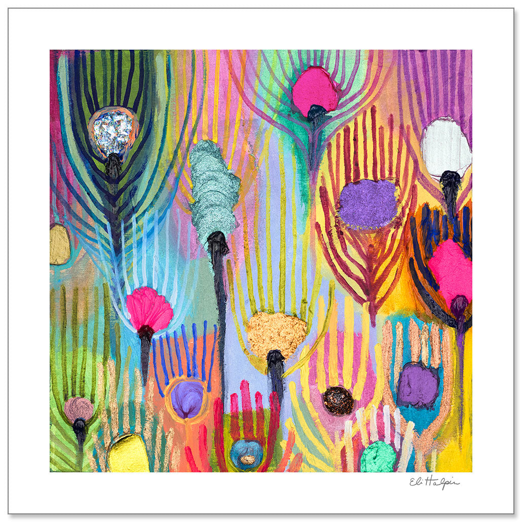 Peacock Wings #4 Print by Eli Halpin + Paper