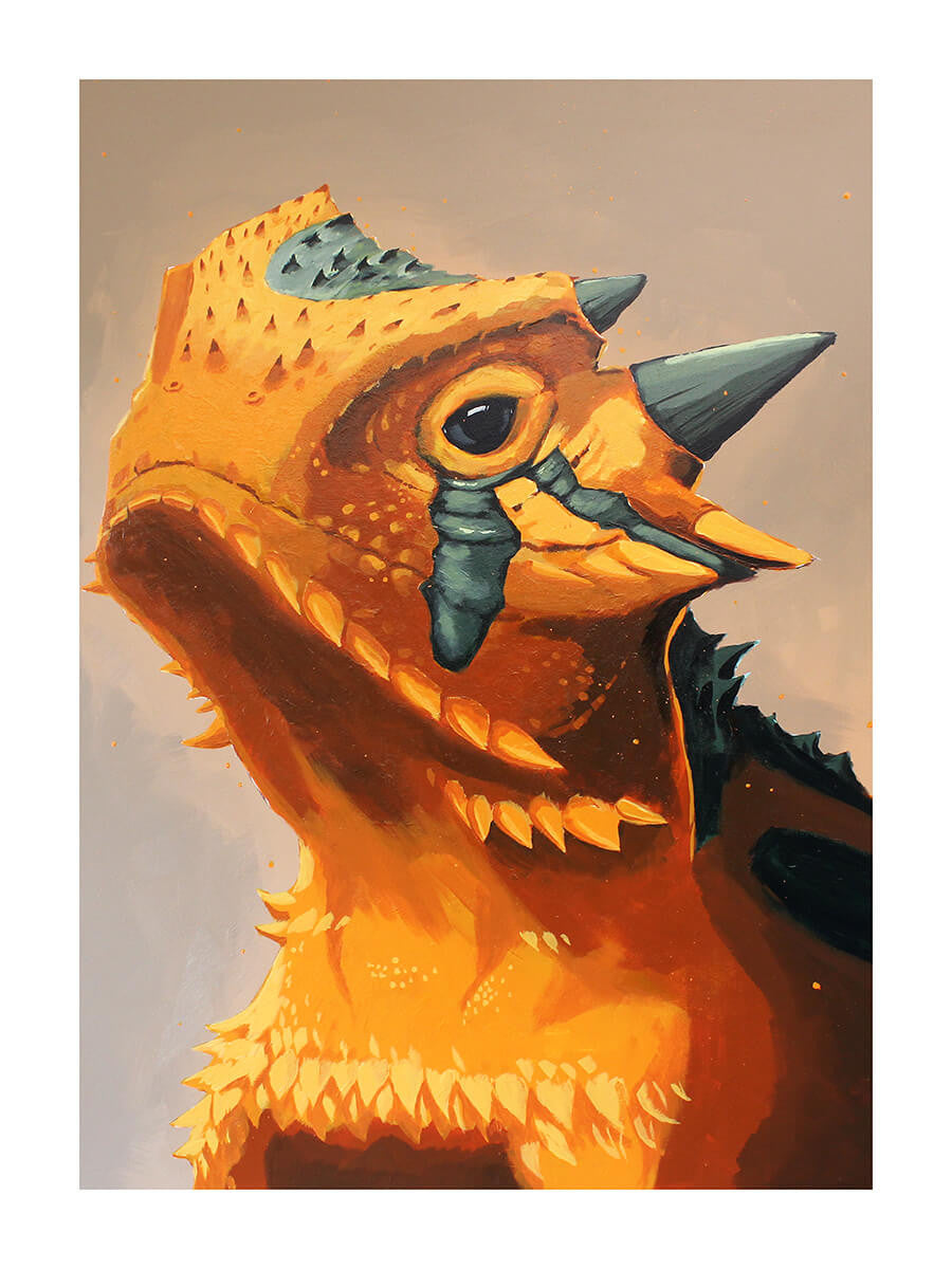 Horny Toad Print by Phillip Seymour + 9"x12"