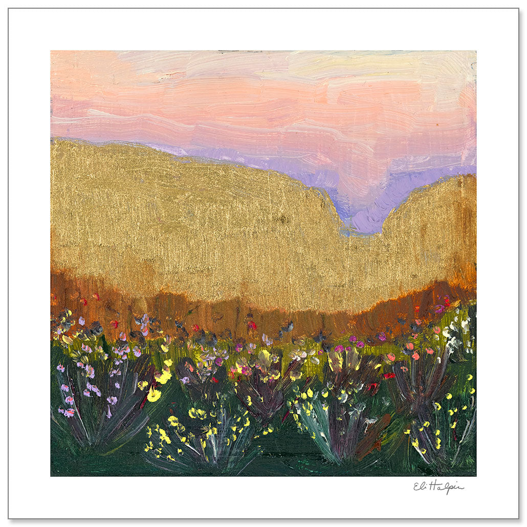 Pink Desert Sky Print by Eli Halpin + Paper