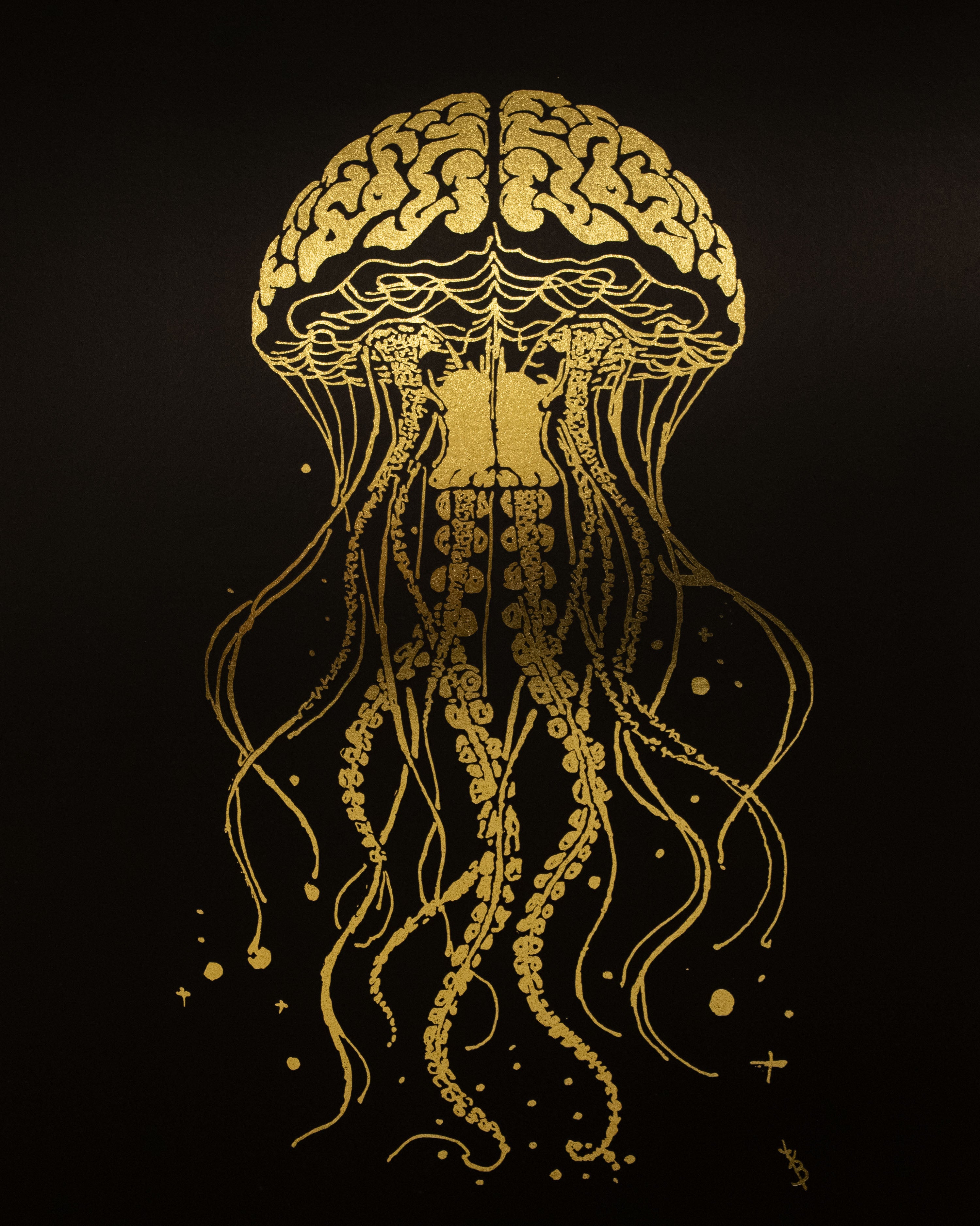 Aurelia Cerebralis Print by Victor Selin