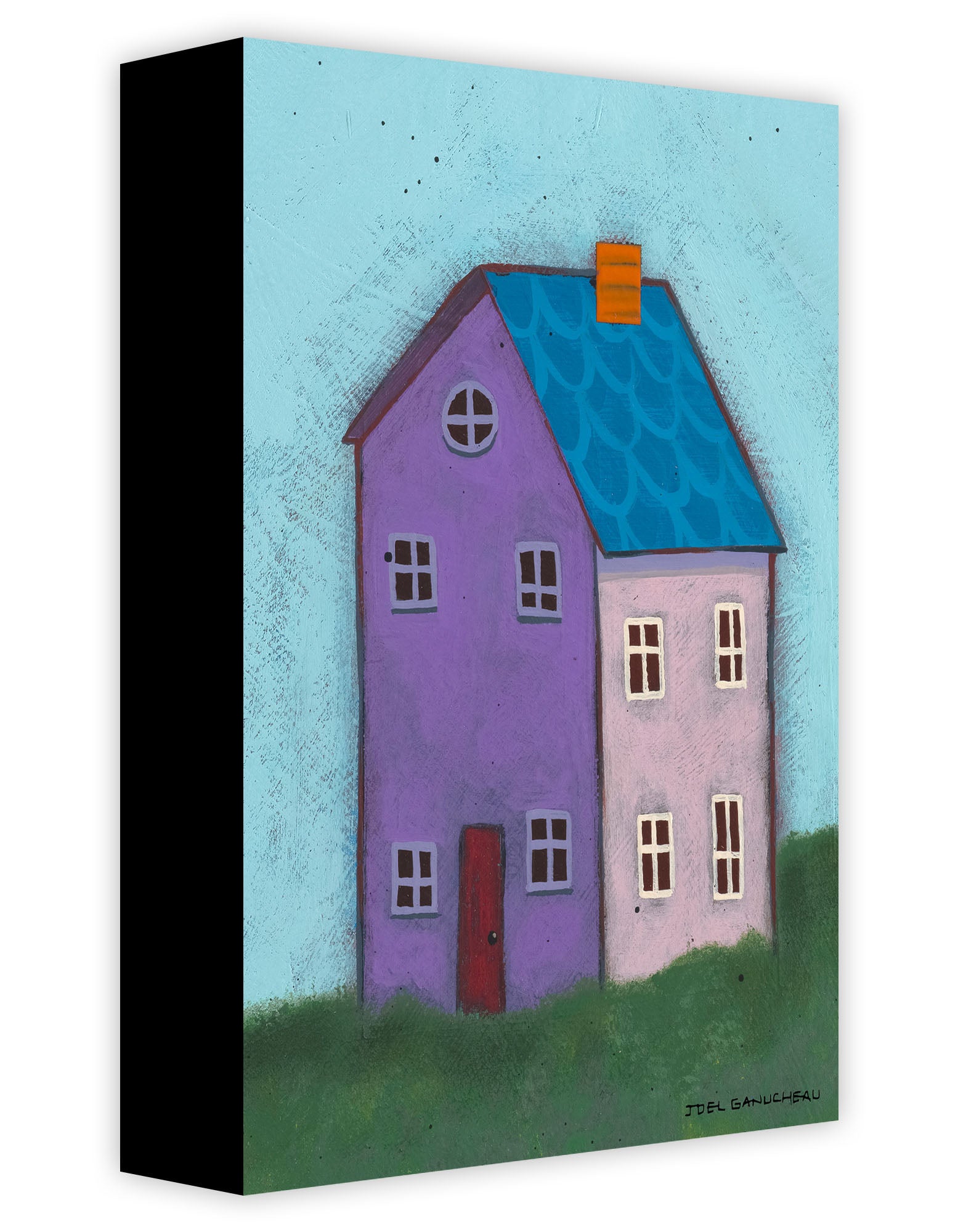 Purple House Canvas Print by Joel Ganucheau