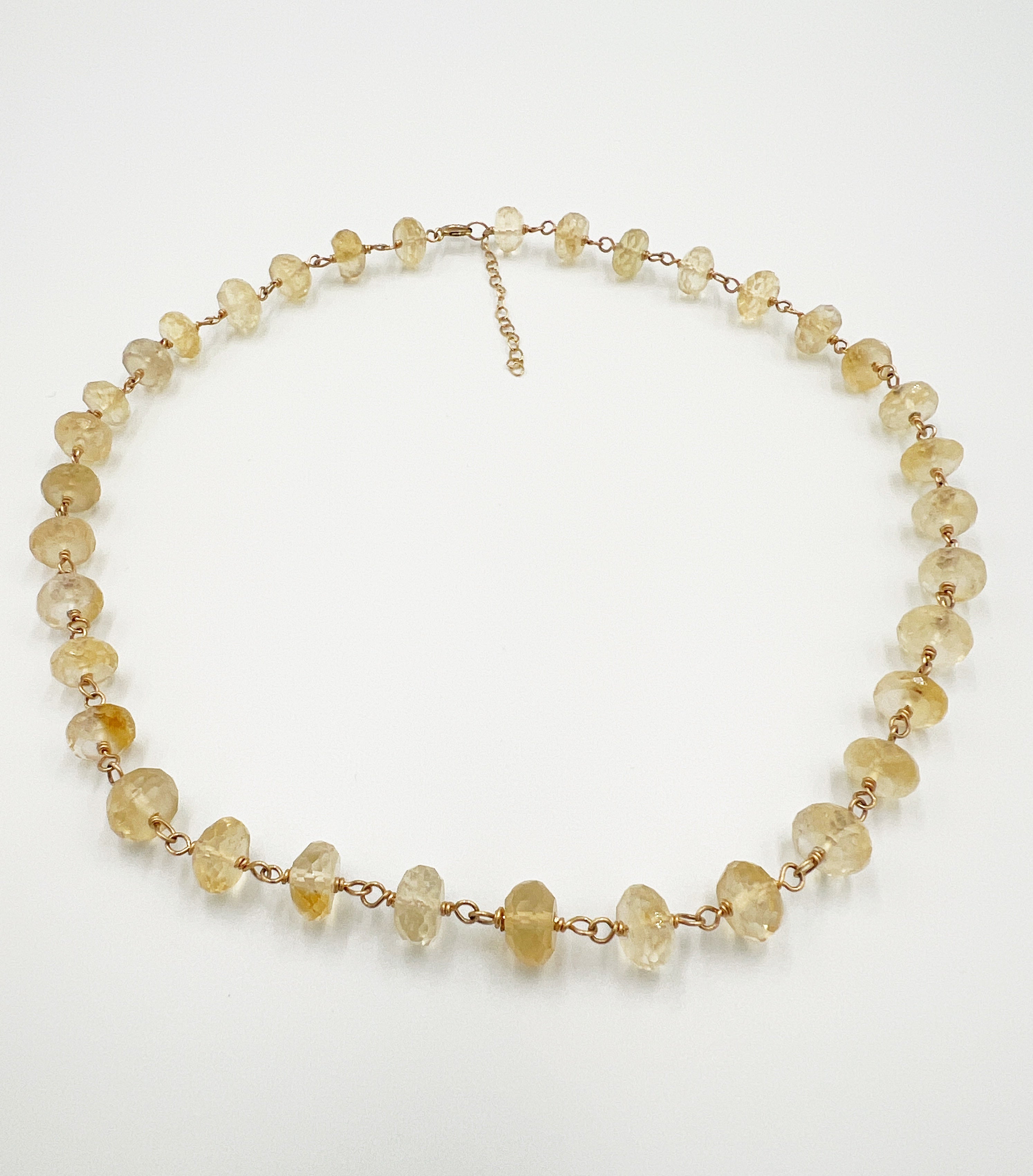 Citrine and Gold Filled Necklace by Rebecca Frazier Jewelry