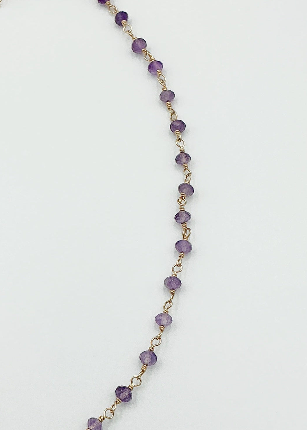 Amethsyt and Gold Filled Necklace by Rebecca Frazier Jewelry