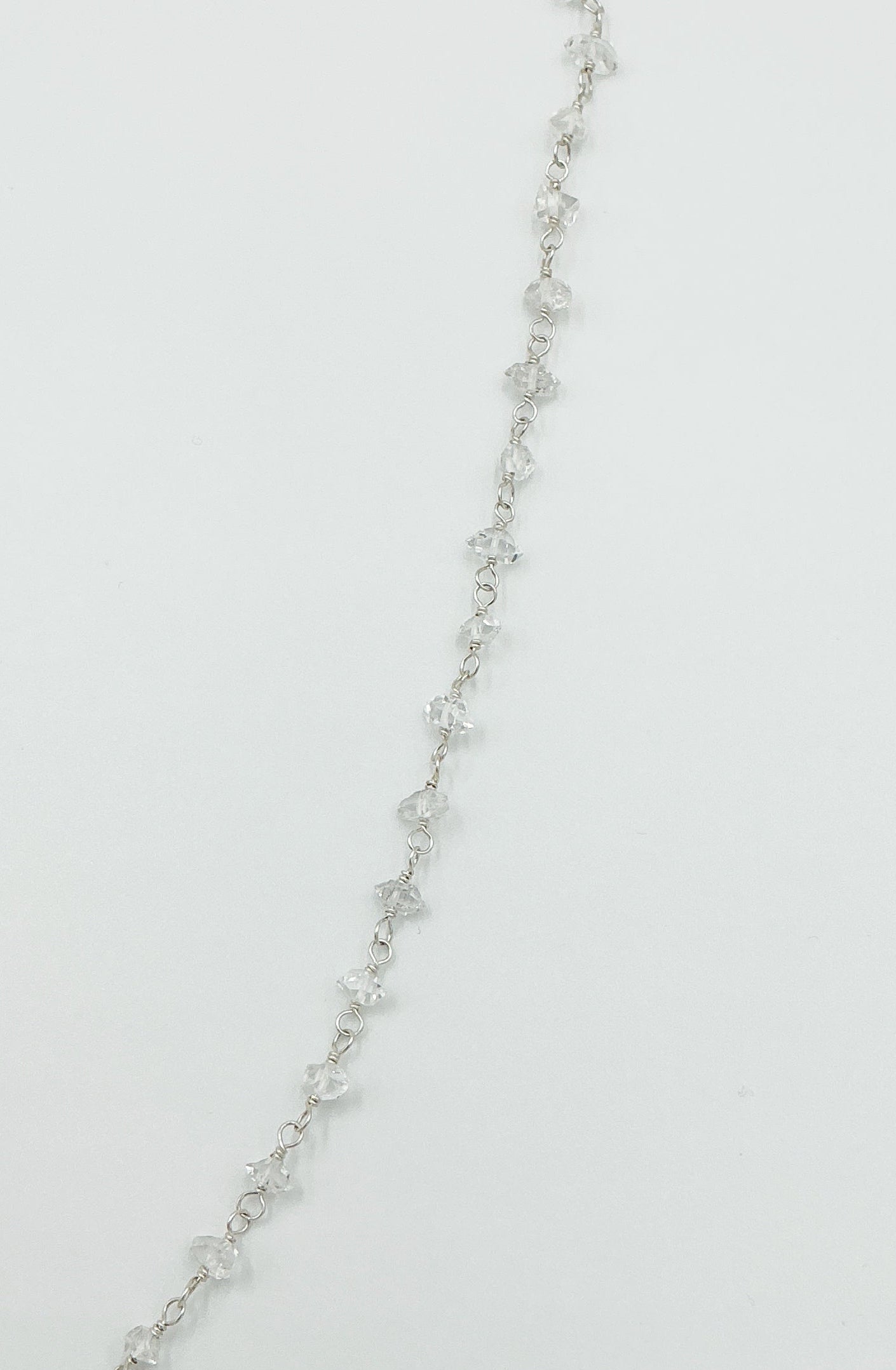 Herkimer Diamond and Sterling Silver Necklace by Rebecca Frazier Jewelry