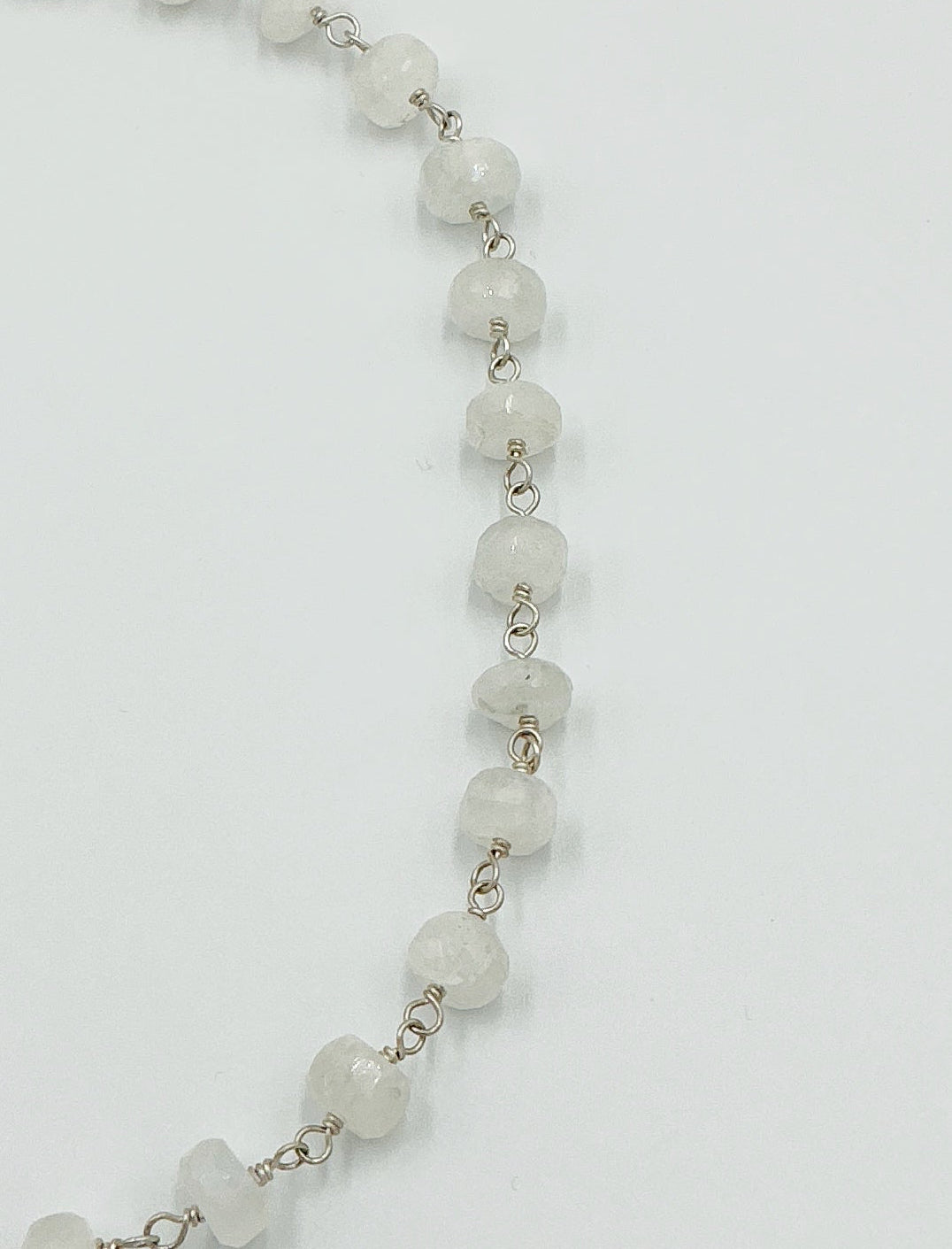 Moonstone and Sterling Silver Necklace by Rebecca Frazier Jewelry