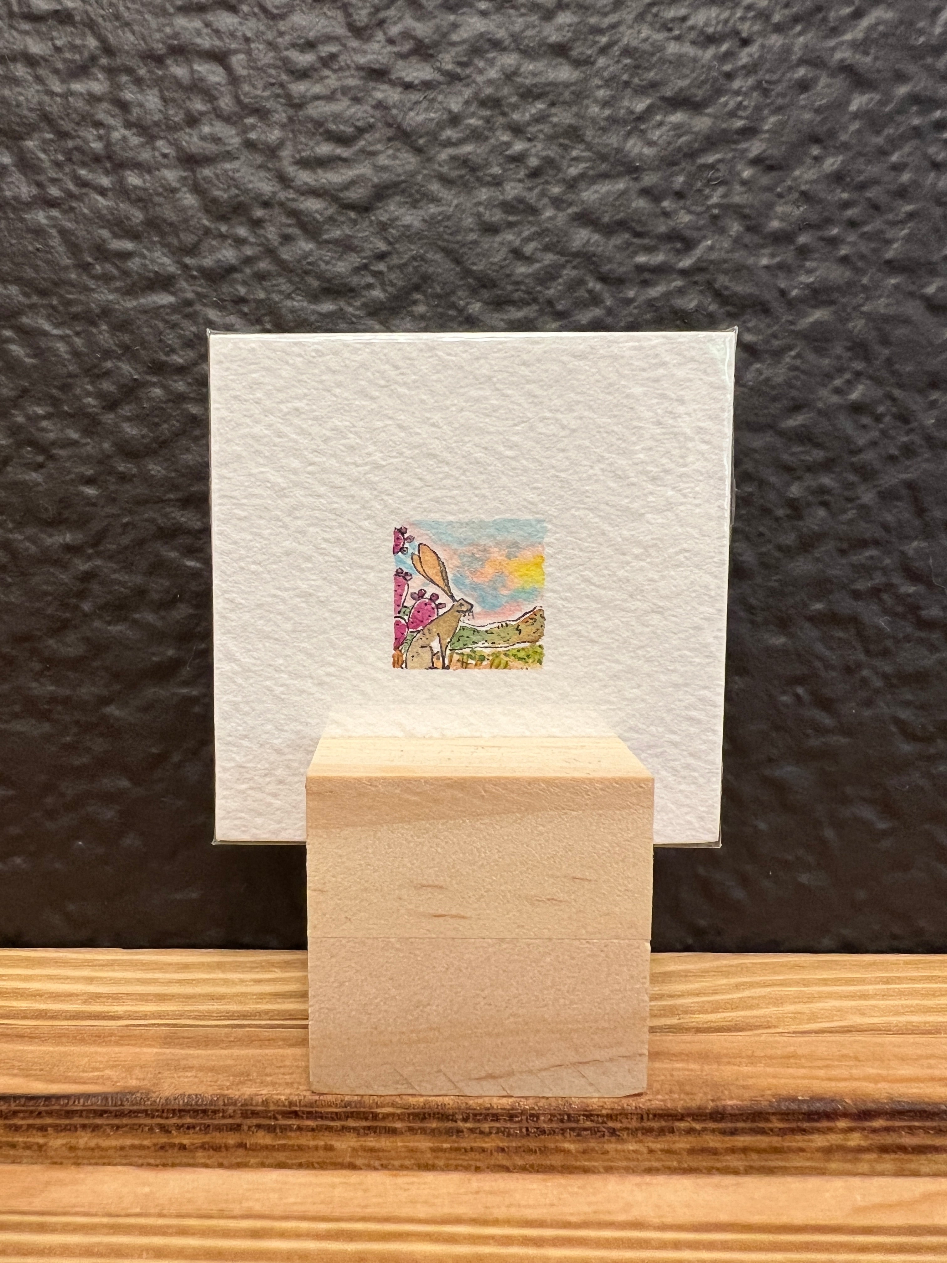 Teeny Tiny Jackrabbit Original by Sally Van Horn