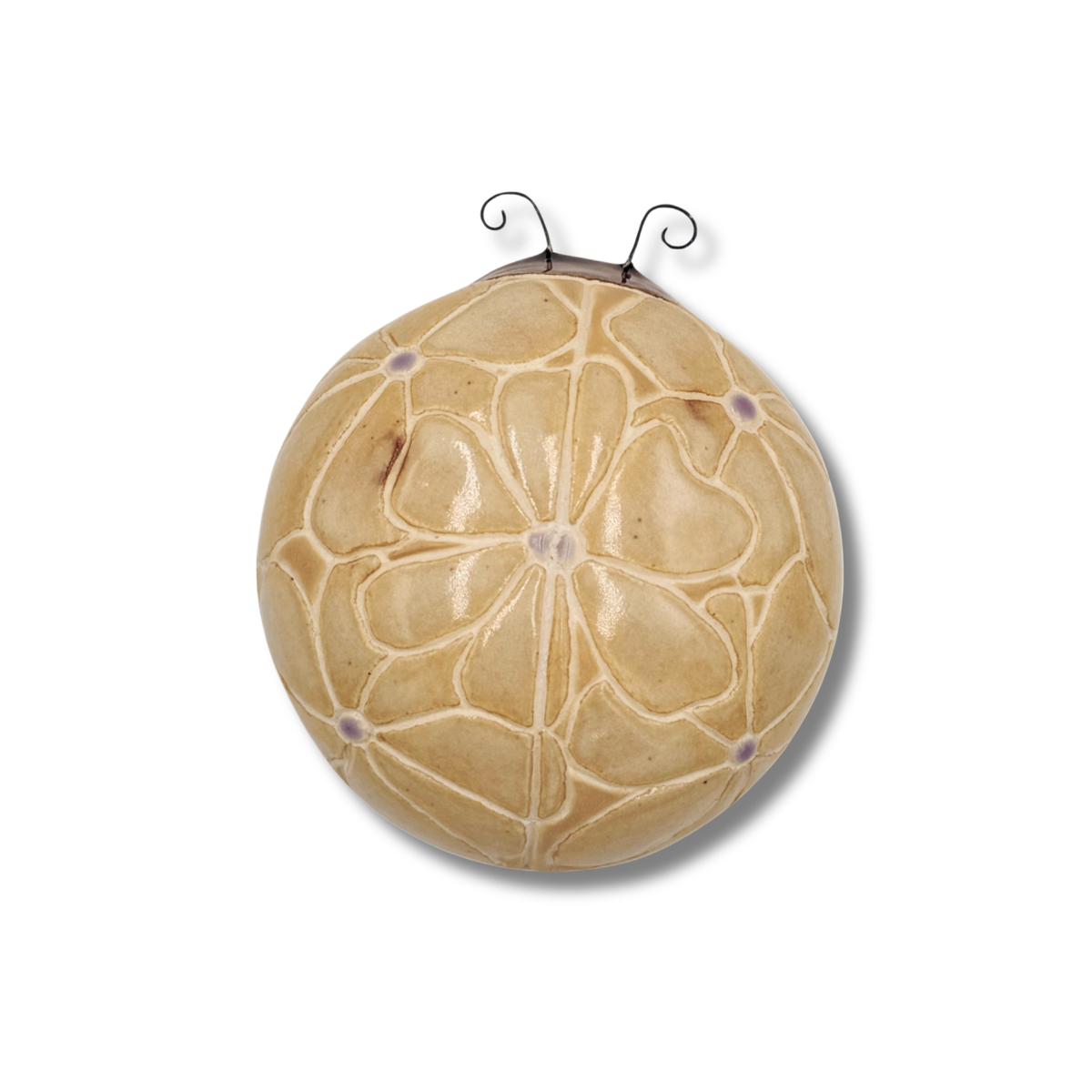Sandy Floral Ladybug by Sarah Beth Pottery