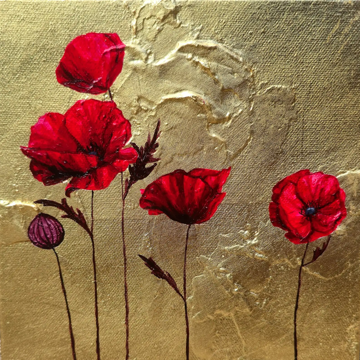 Handful of Poppies V by Lauren Hua