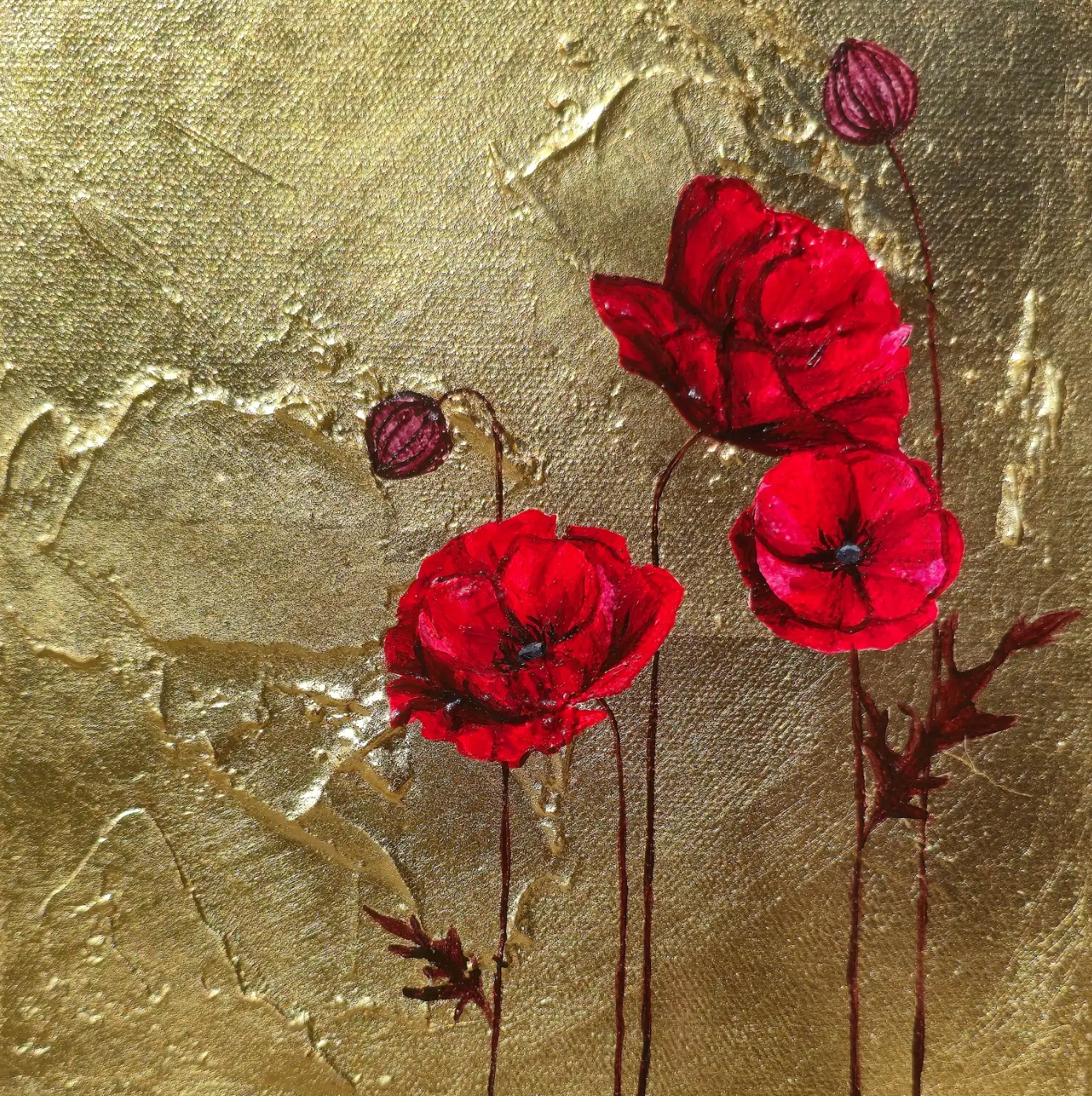 Handful of Poppies VI by Lauren Hua