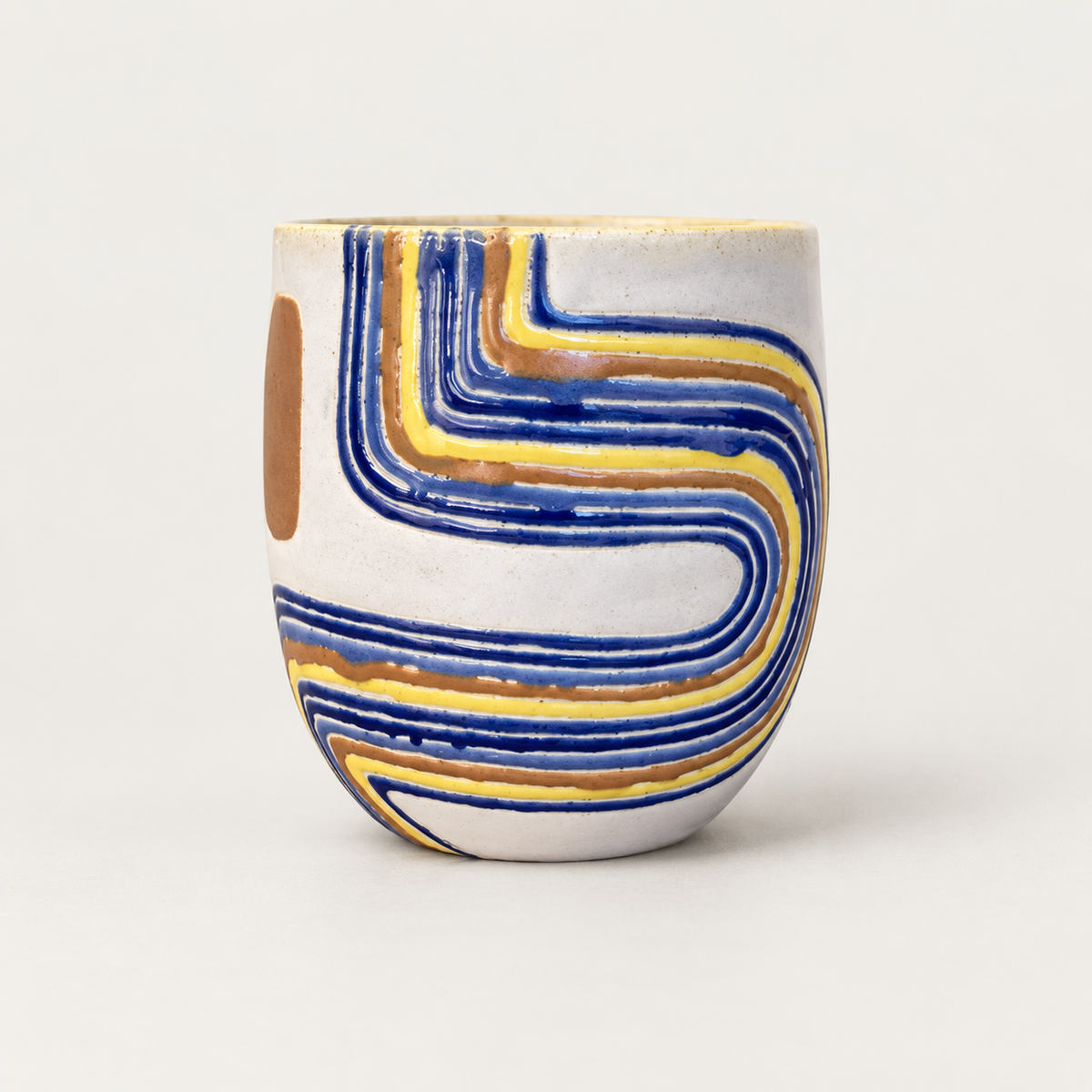 Sunlit Current Cup by Ephemeral Pottery