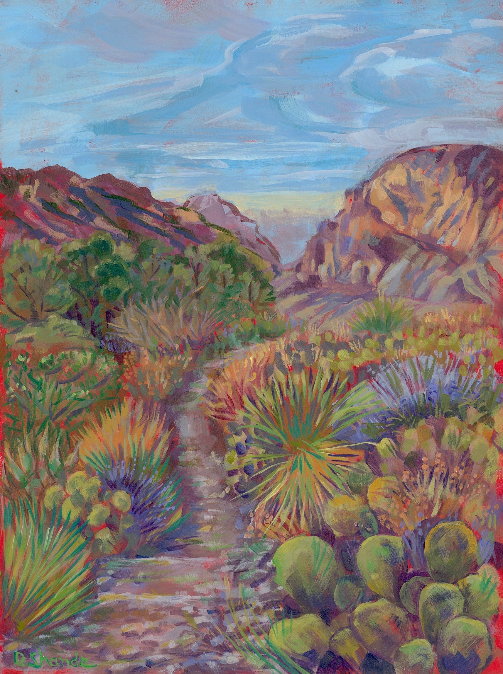 Trail to the Window (Big Bend) by Debbie Shands Celusniak