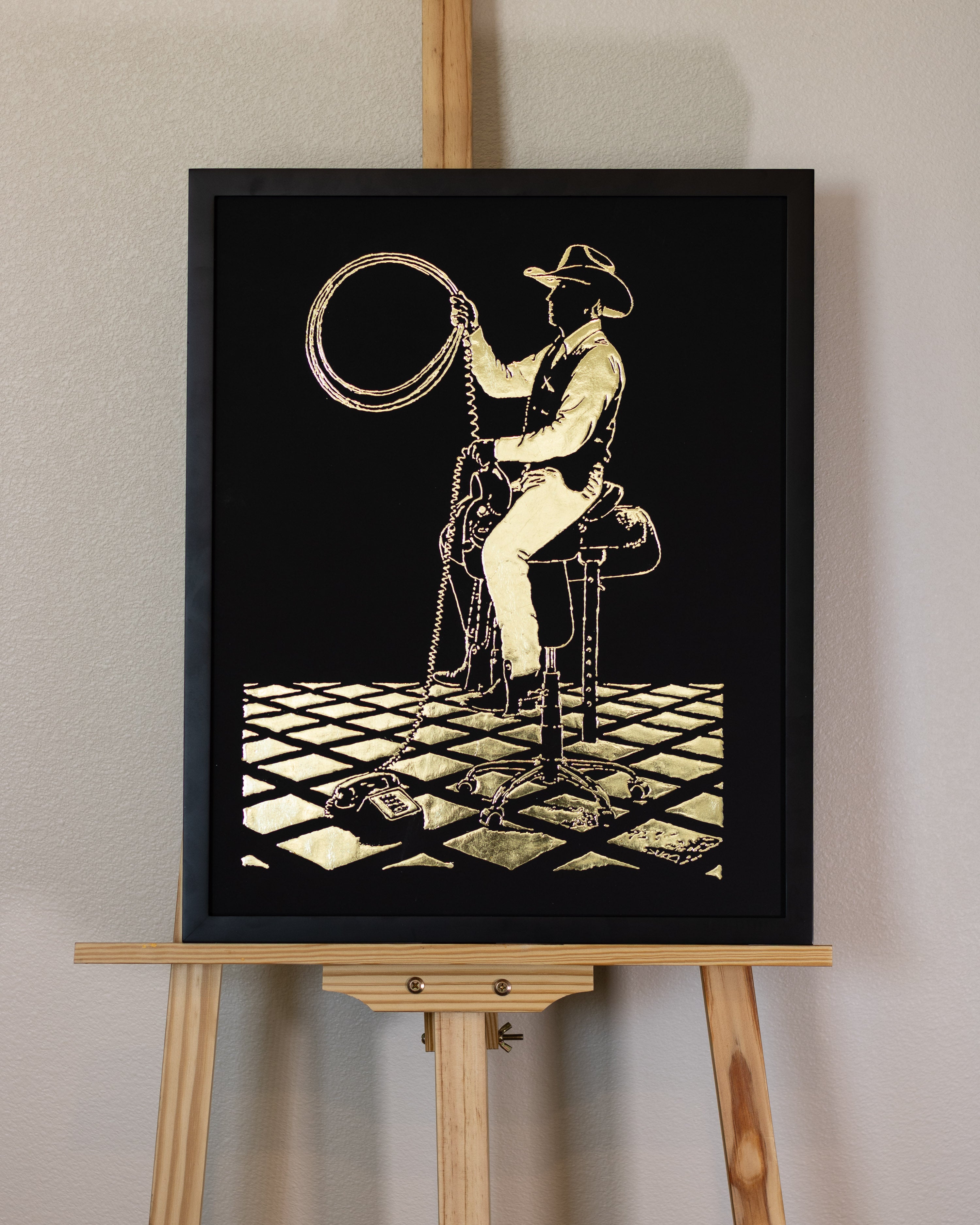 Cowboy on Hold by Victor Selin