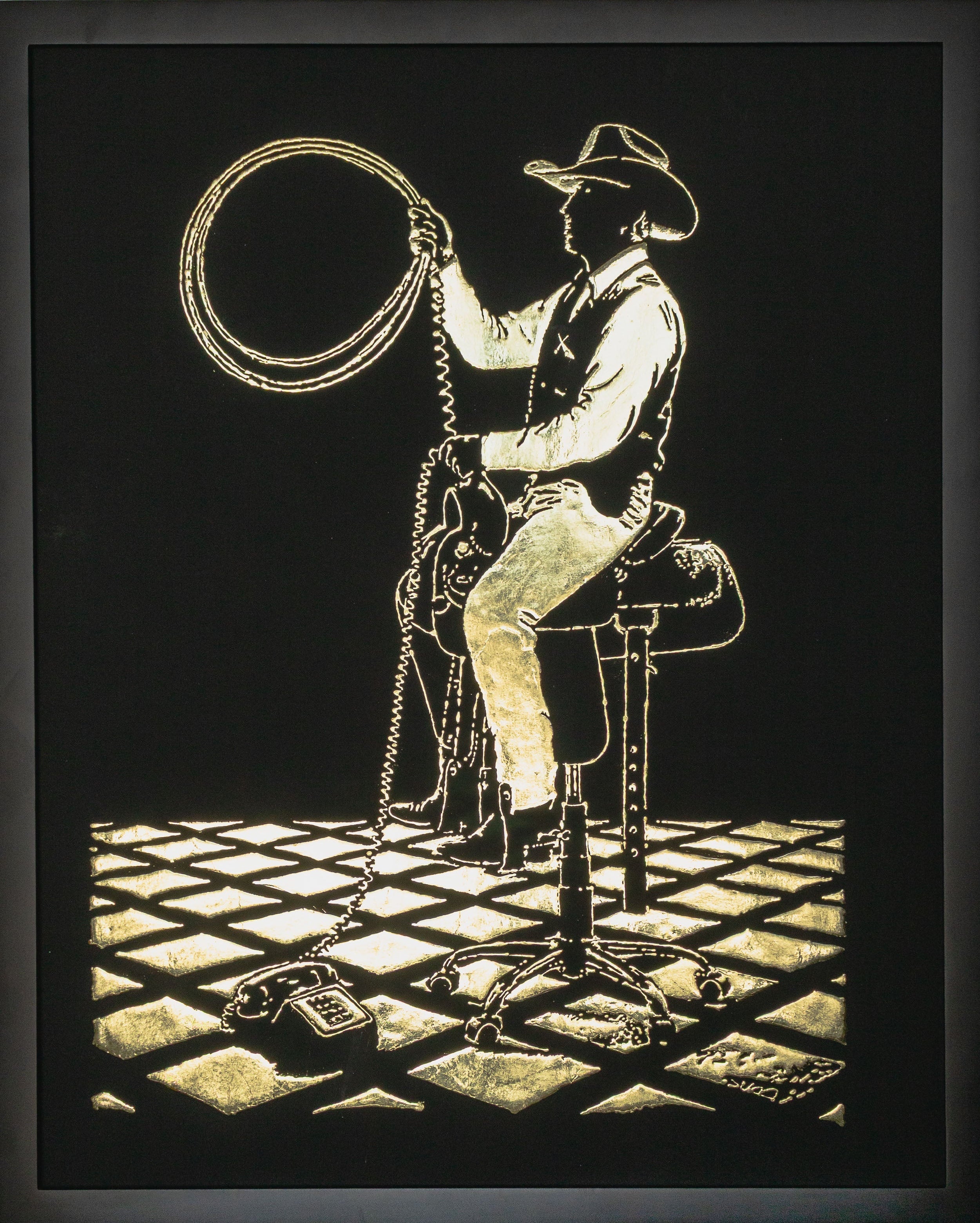 Cowboy on Hold by Victor Selin