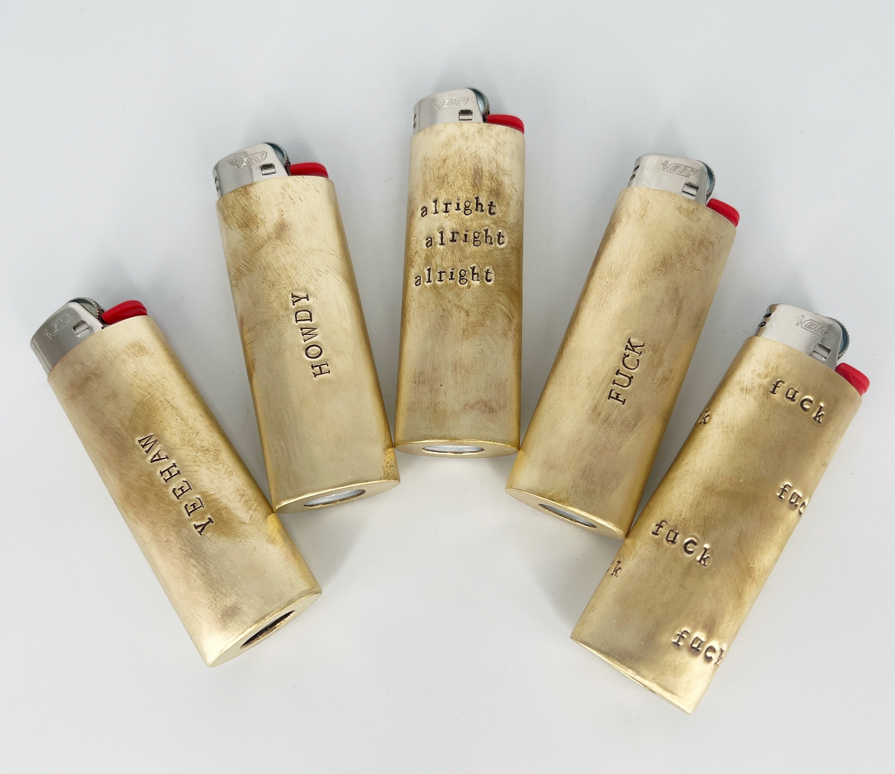 Brass Lighter Covers by & The Minotaur