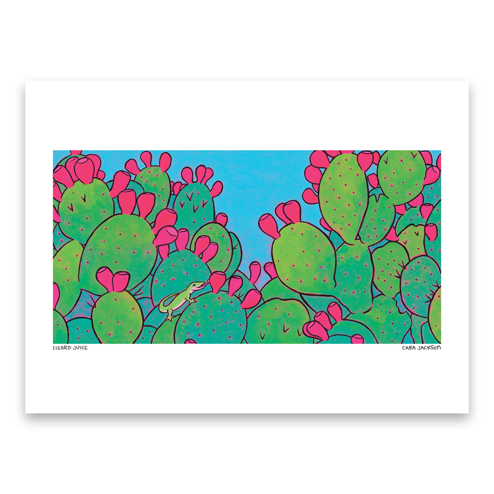 Lizard Juice Print by Cara Jackson