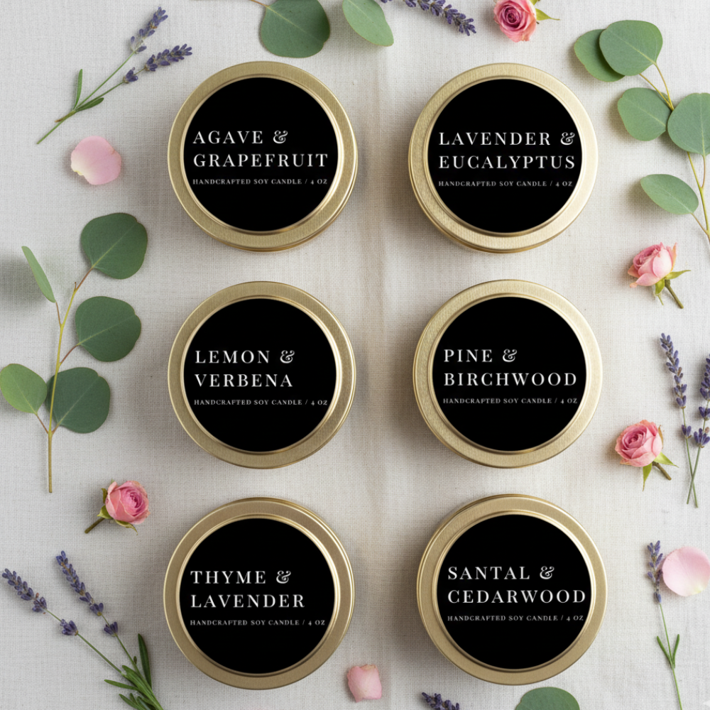 4 oz Travel Candle by Benjamin Soap Co.