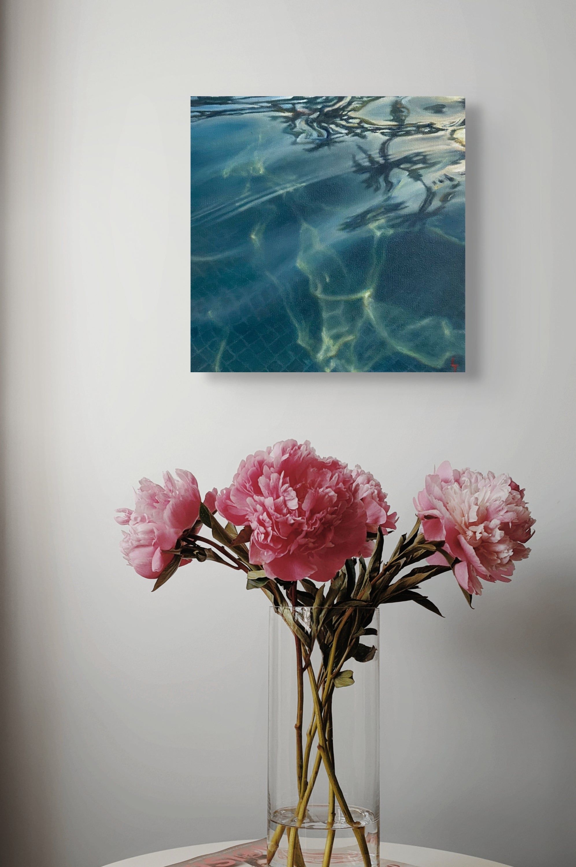 Sunset on the Pool by Laura Thomas