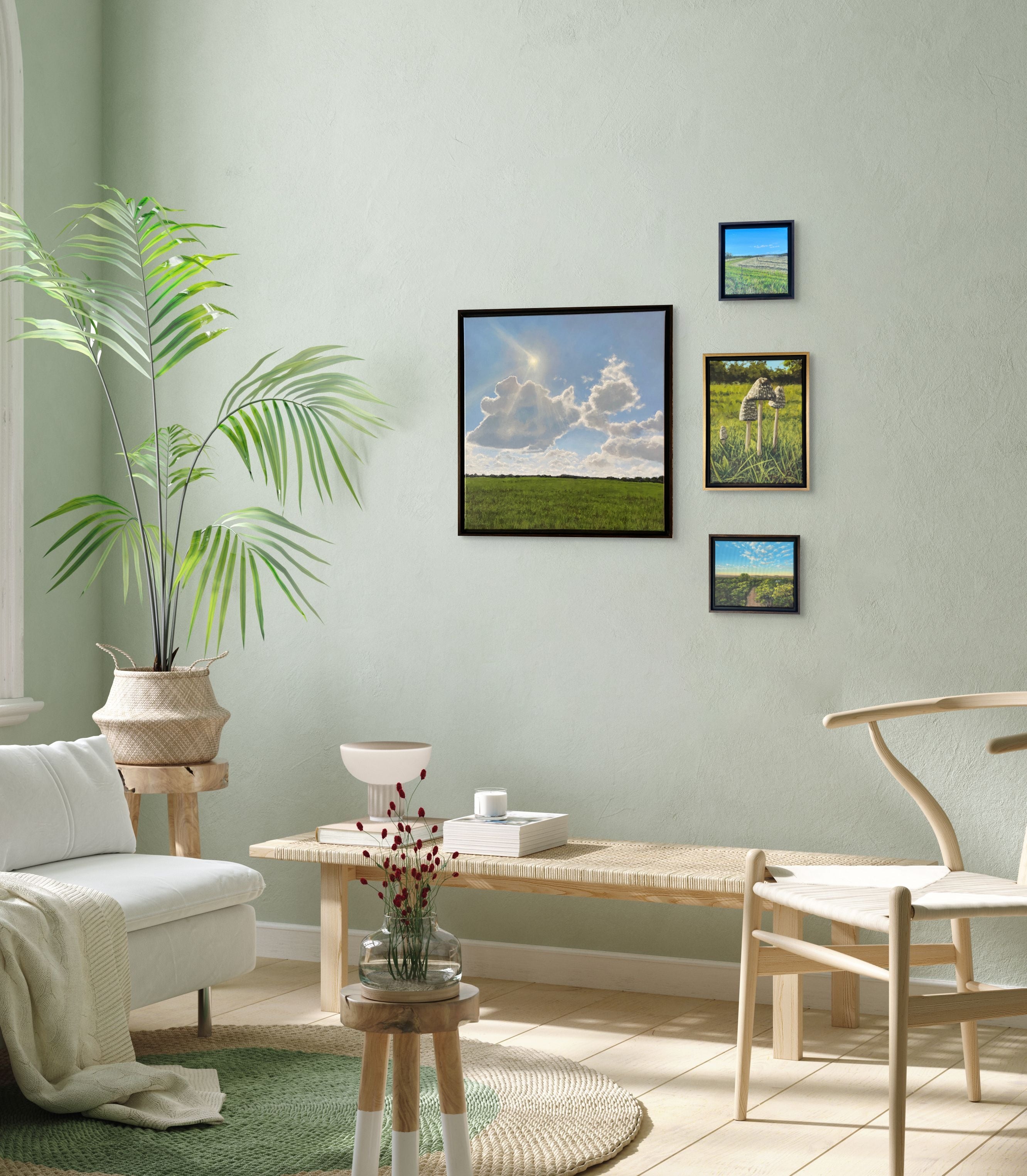 Inkcaps in the Sun by Erica Dawn Smith