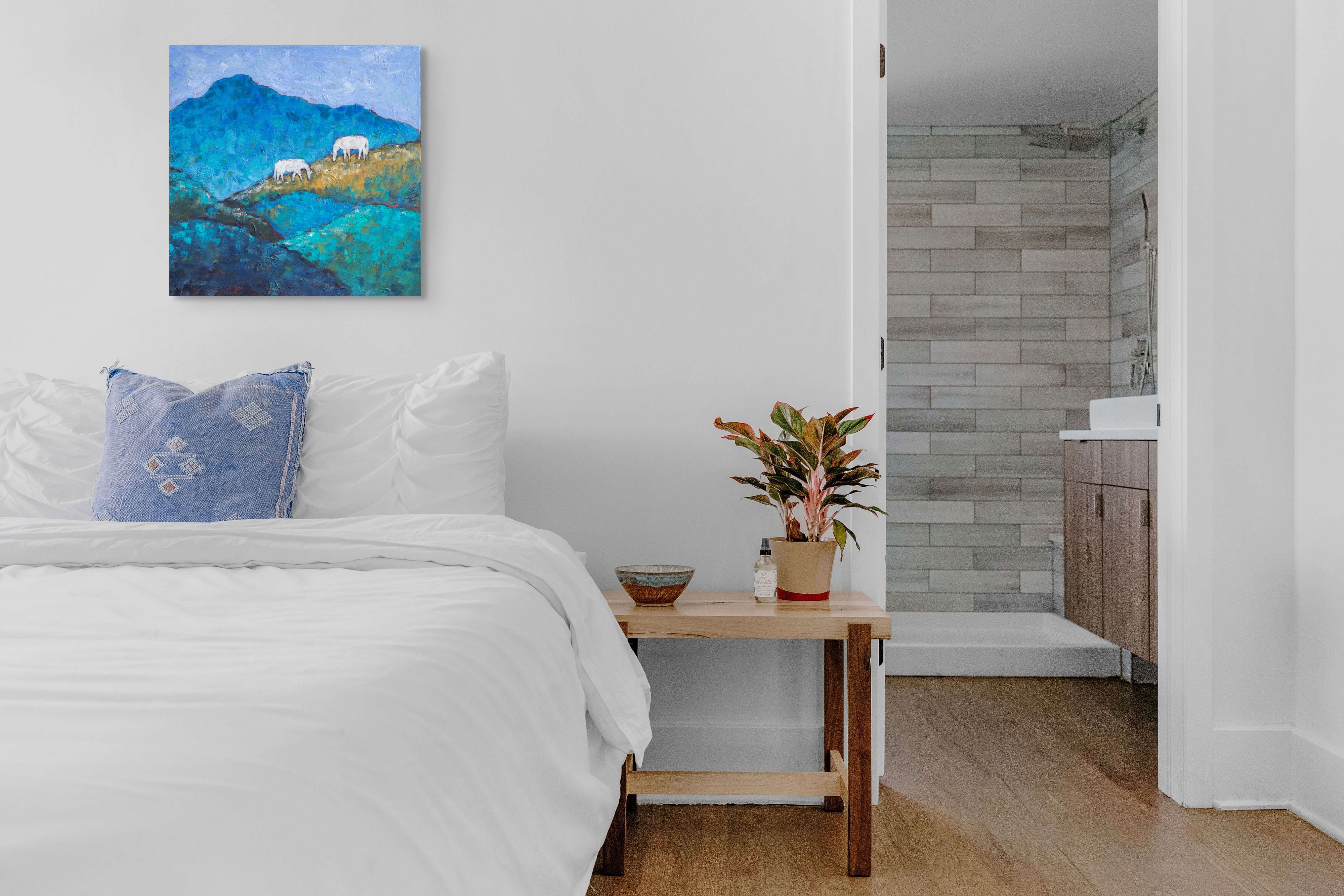 Two Horses and Hills by Sheila Scott