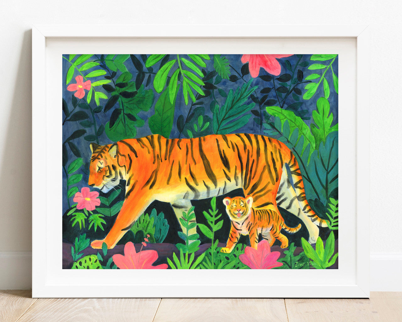 Walk with the Tigers Print by Zoee Xiao + 11"x14"